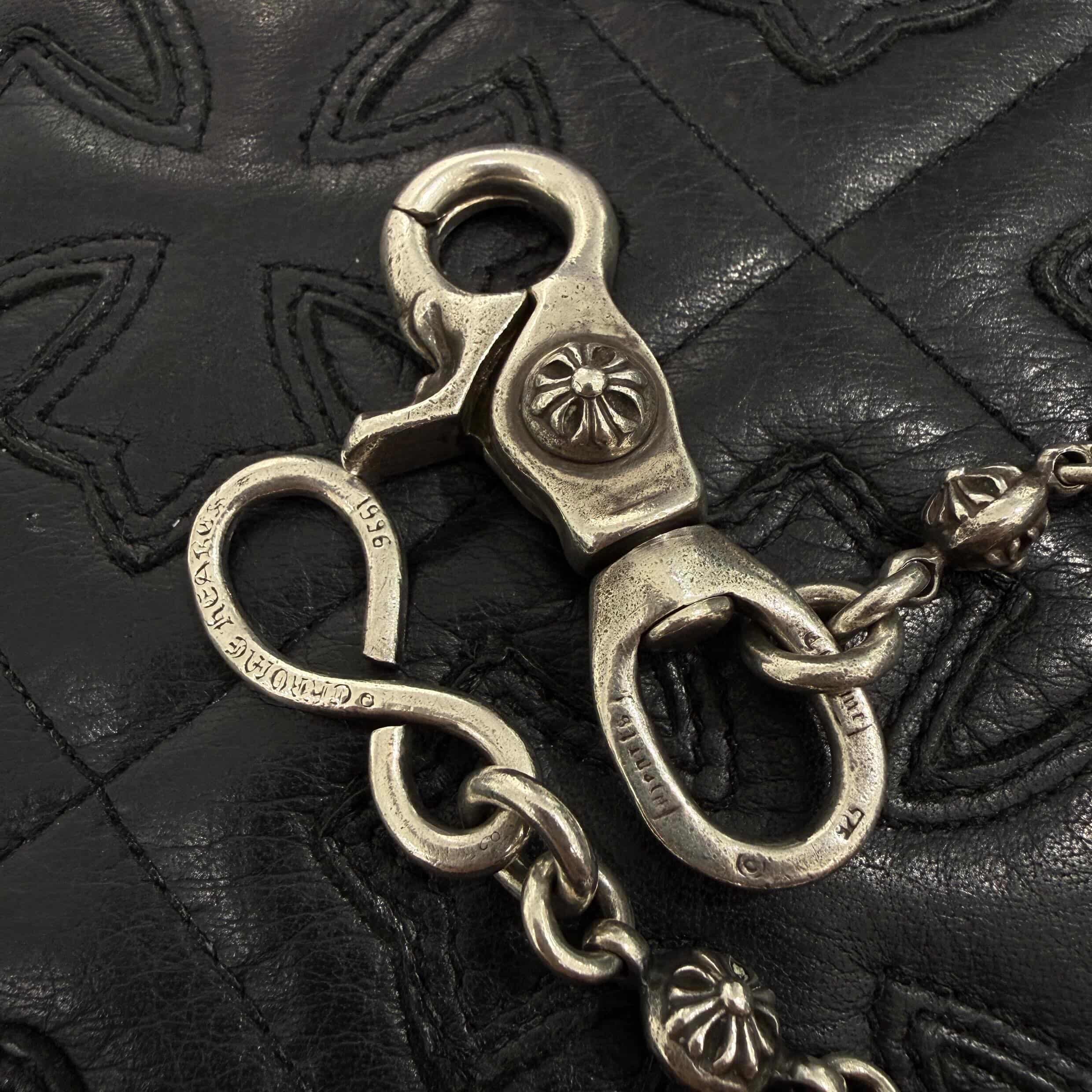 CHROME HEARTS 1 CLIP Cross Ball Wallet Chain クロムハーツ 1クリップ クロスボール ウォレットチェーン
