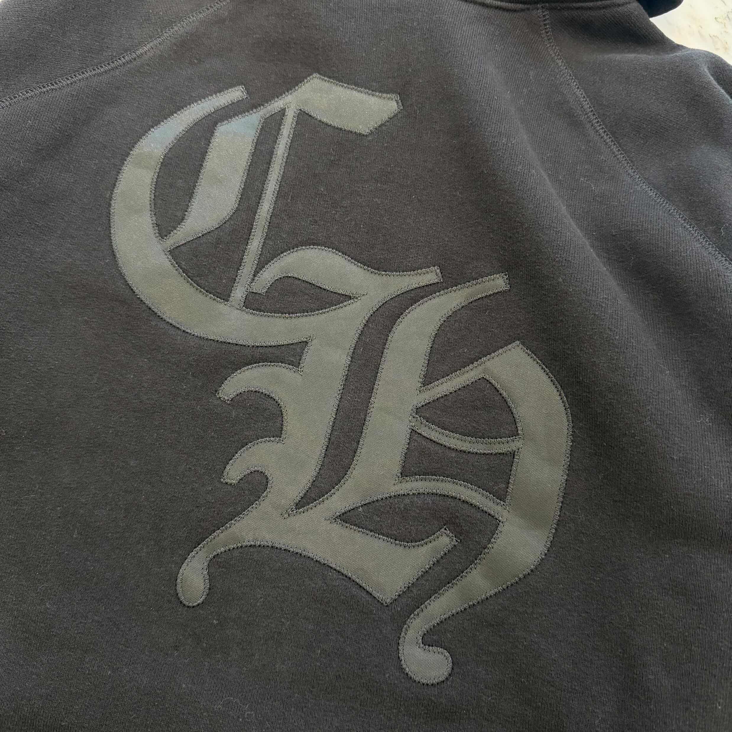 CHROME HEARTS 2025SS Y NOT Cemetery Cross Applique Embroidery Pullover Hoodie Size XL クロムハーツ ワイノット セメタリークロス アップリケ刺繡 プルオーバーフーディ サイズXL