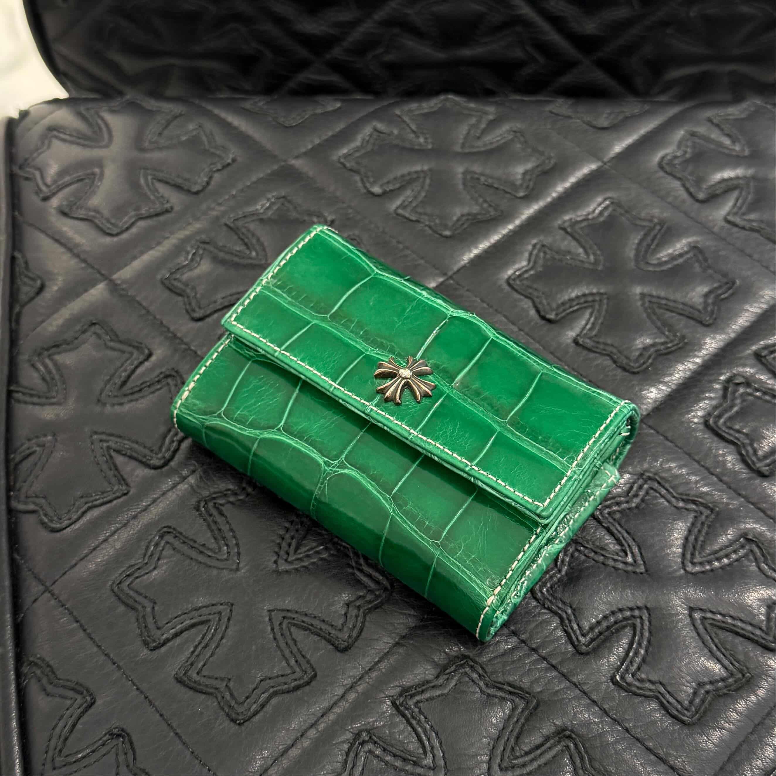 CHROME HEARTS ALLIGATOR CH Plus Tiny Wallet Card Case クロムハーツ