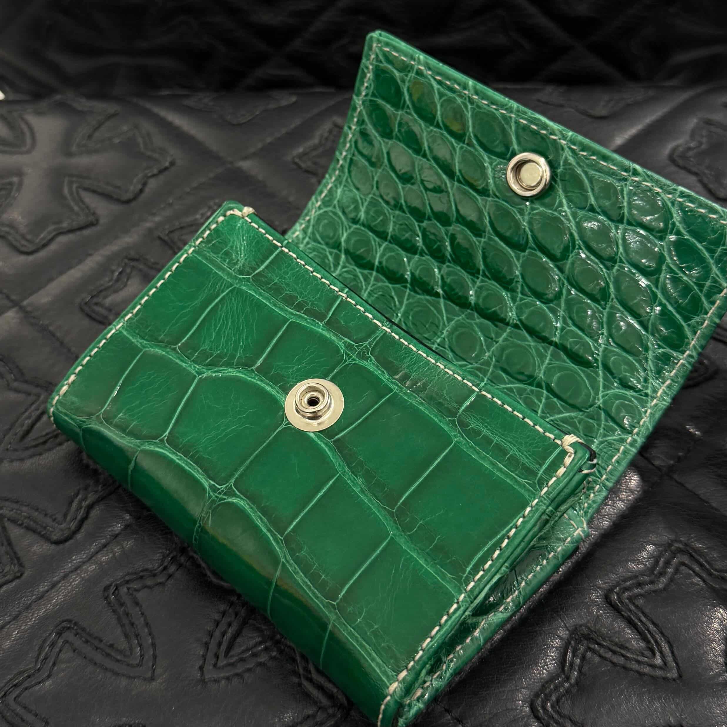 CHROME HEARTS ALLIGATOR CH Plus Tiny Wallet Card Case クロムハーツ