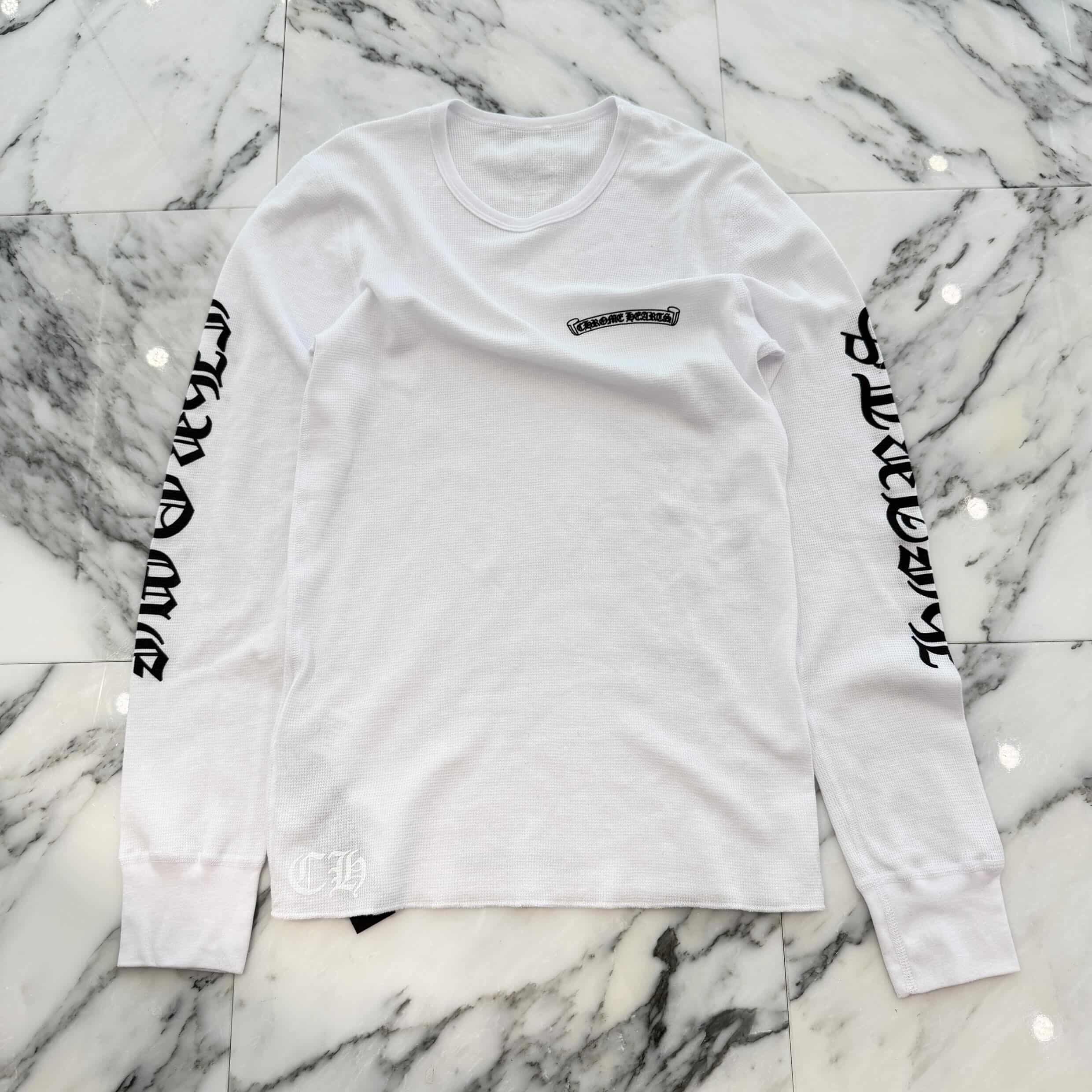 CHROME HEARTS 2025SS Scroll Label Arm Logo Print Thermal Long Sleeve Tee Size L クロムハーツ スクロールラベル アームロゴプリント  サーマル ロングスリーブ Tシャツ サイズL