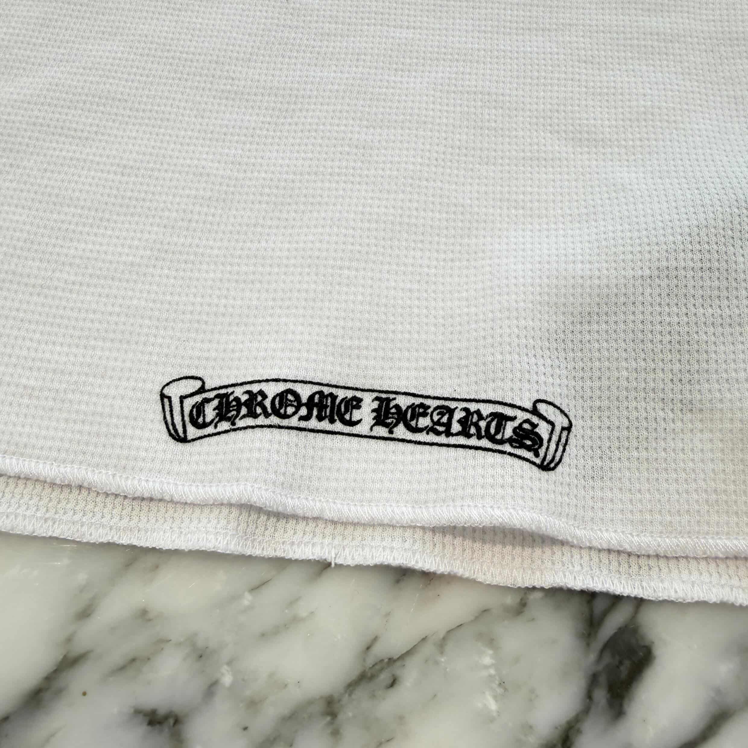 CHROME HEARTS 2025SS Scroll Label Arm Logo Print Thermal Long Sleeve Tee Size L クロムハーツ スクロールラベル アームロゴプリント  サーマル ロングスリーブ Tシャツ サイズL