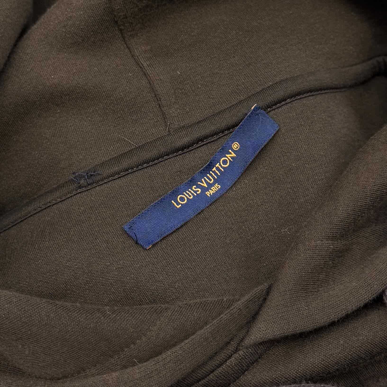 LOUIS VUITTON 2024AW Embellished Cotton Pullover Hoodie HRY65W Size S ルイヴィトン エンベリッシュドコットンプルオーバーフーディ サイズS