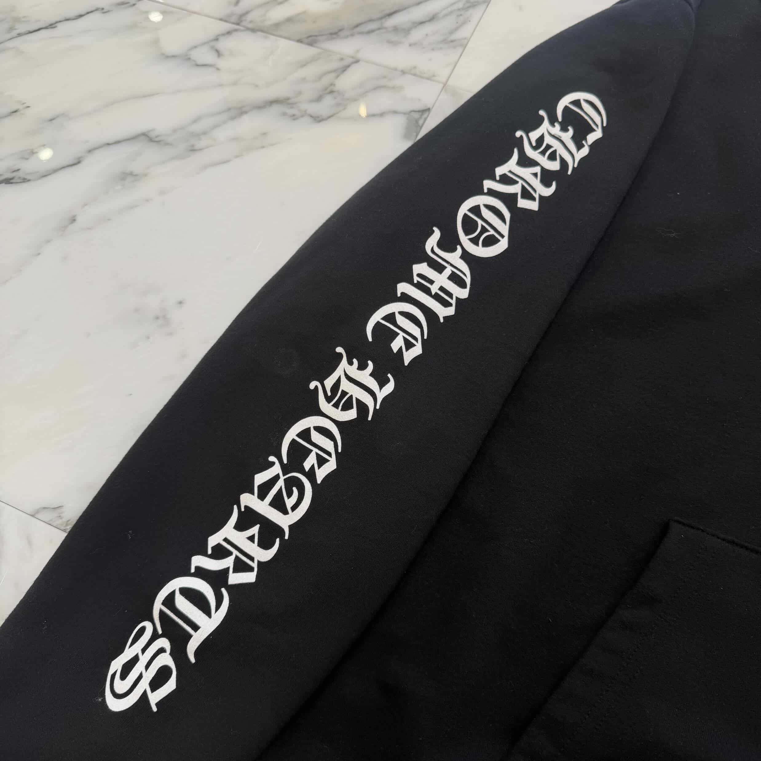 CHROME HEARTS Back Scroll Label Logo Zip Up Hoodie Size XL クロムハーツ バックスクロールラベルロゴジップアップフーディ サイズXL