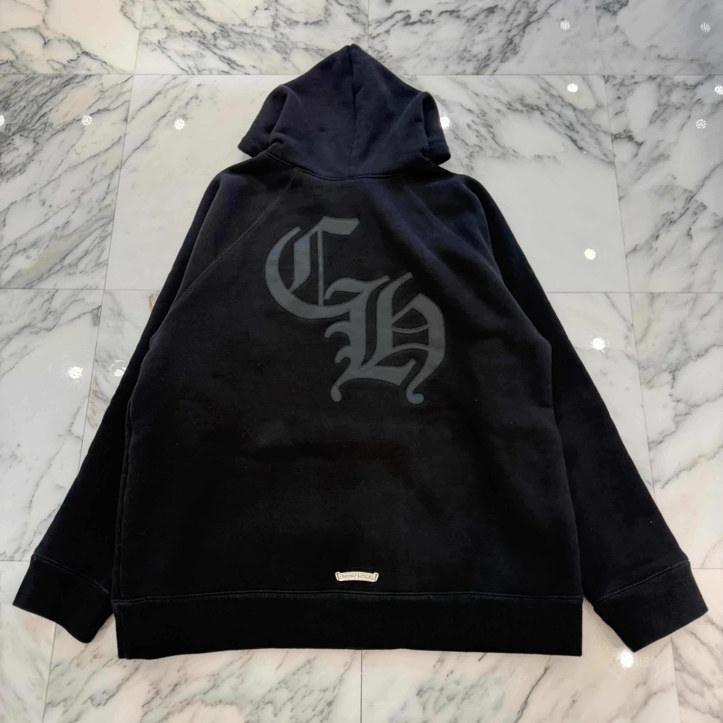 CHROME HEARTS 2025SS Y NOT Cemetery Cross Applique Embroidery Pullover Hoodie Size XL クロムハーツ ワイノット セメタリークロス アップリケ刺繡 プルオーバーフーディ サイズXL