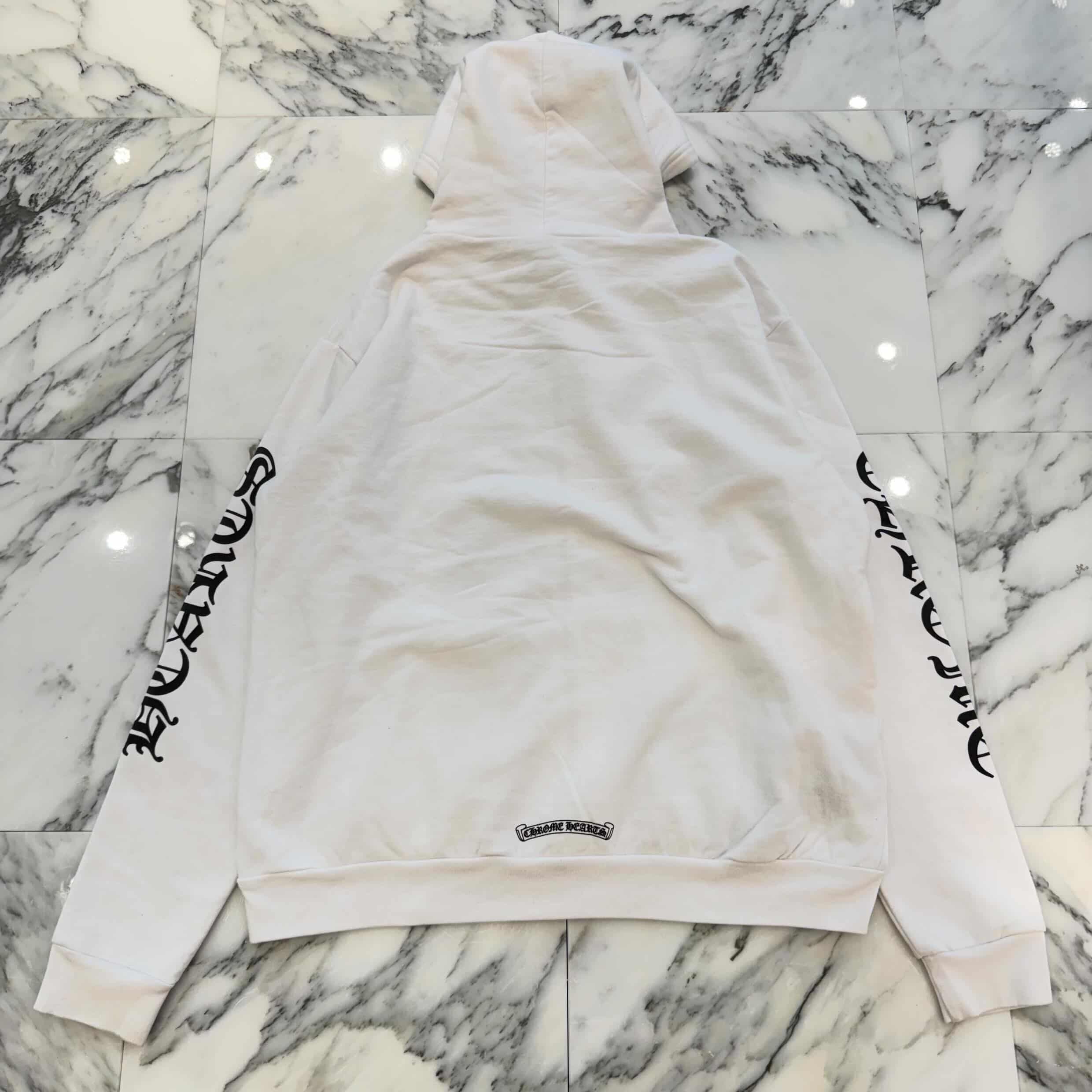 CHROME HEARTS Vertical Logo Zip Up Hoodie Size L クロムハーツ バーティカル ロゴ ジップアップフーディーサイズL