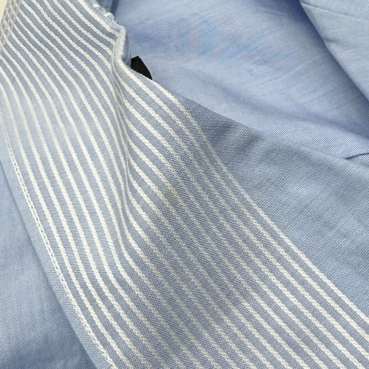 PRADA 2024SS Border Line Short Sleeve Shirt UCS510 S000 15KE Size S プラダ ボーダーライン ショートスリーブシャツ サイズS