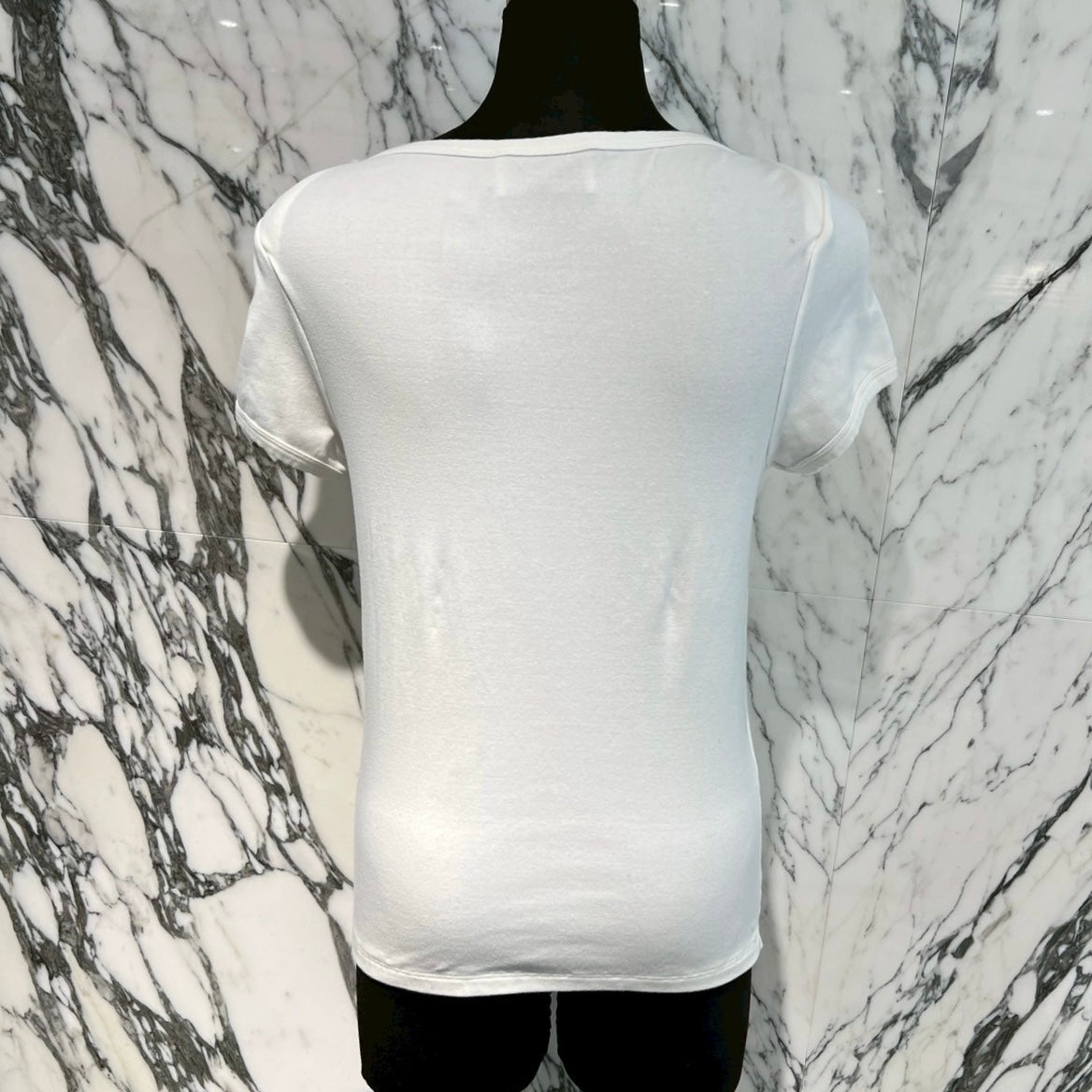 MIU MIU × PETIT BATEAU 2025SS Stretch Jersey Logo Embroidery Tee MJN568 S000 166H Size XS ミュウミュウ×プチバトー ストレッチジャージー ロゴ刺繍 Tシャツ サイズXS