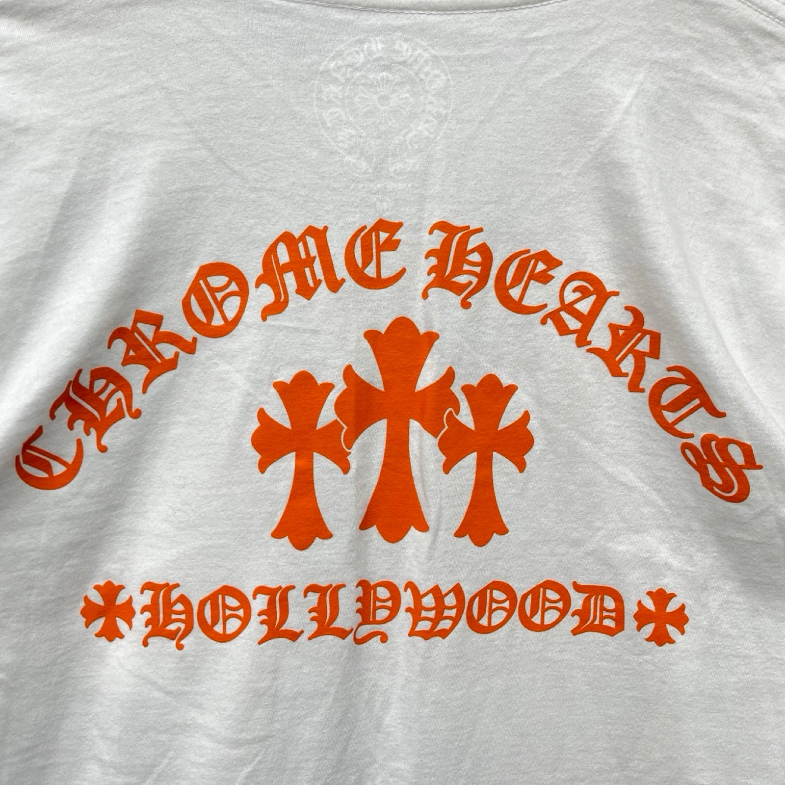 CHROME HEARTS King Taco 3 Cemetery Cross Long Sleeve Tee Size L