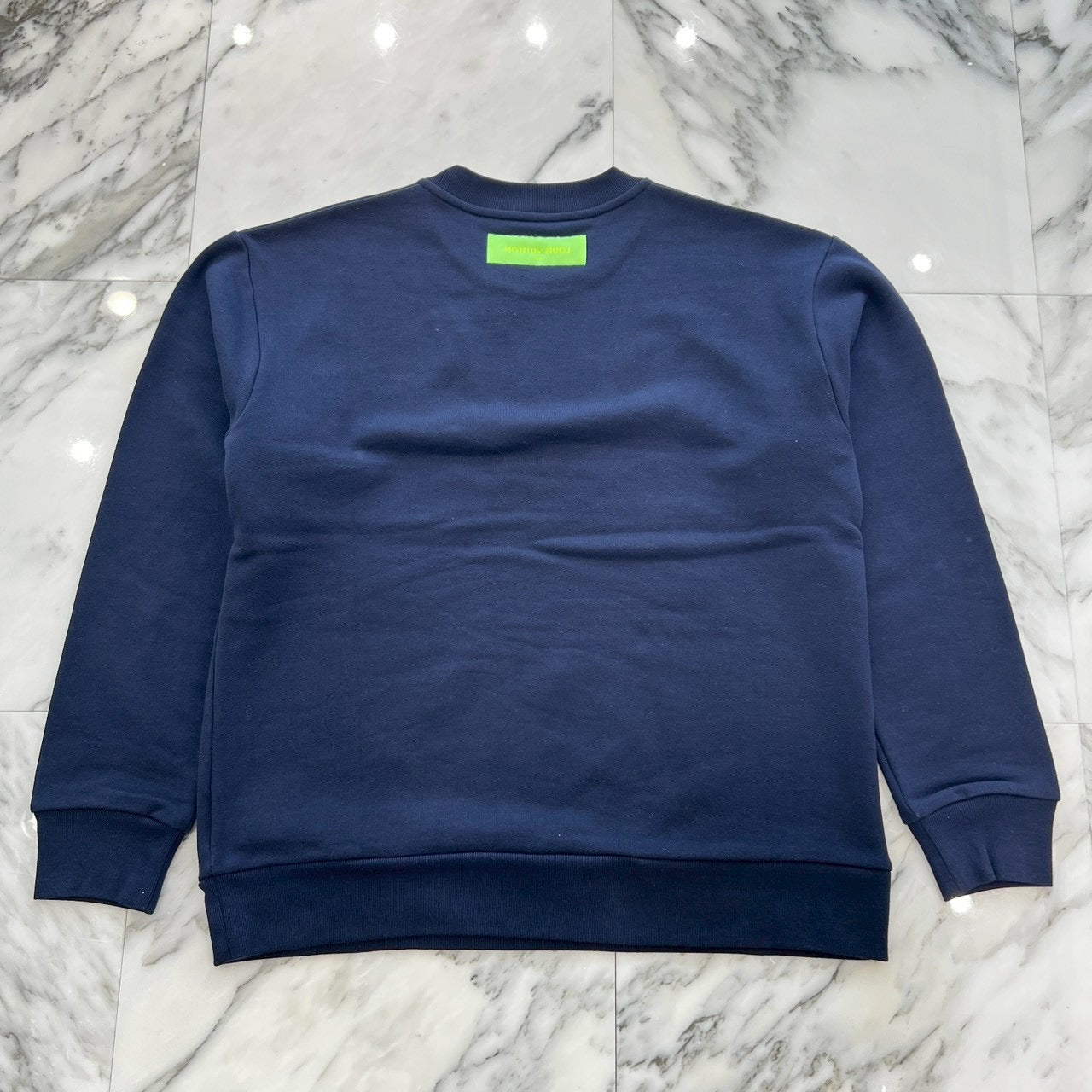 LOUIS VUITTON 2023SS Tufted Logo Crew Neck Sweatshirt HOY42W Size L ルイヴィトン タフタージュ ロゴクルーネック スウェット サイズL