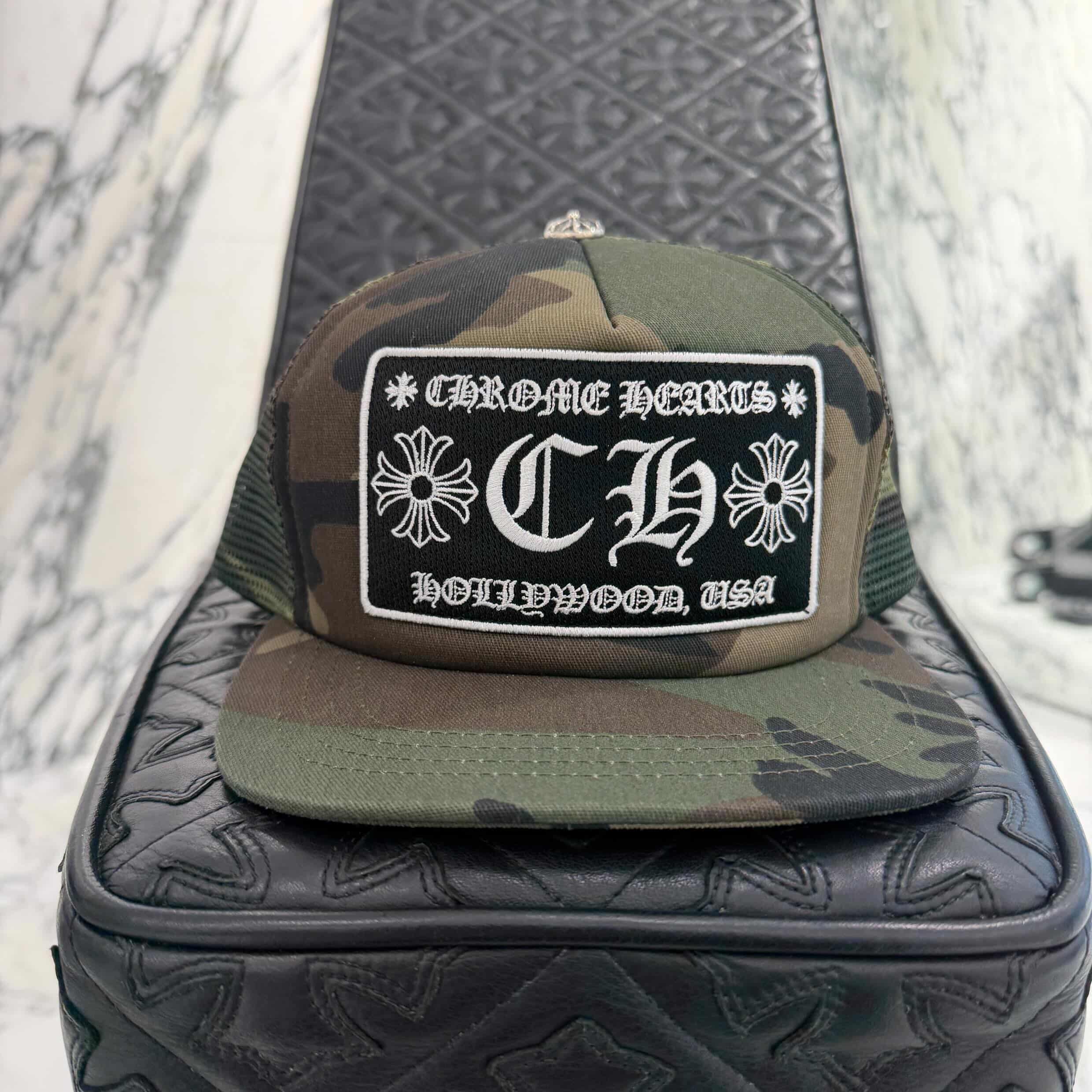 CHROME HEARTS Hollywood Limited Camo Mesh Trucker Cap Size ONE SIZE (51-61) クロムハーツ ハリウッド限定 カモメッシュ トラッカーキャップ サイズONE SIZE (51-61)