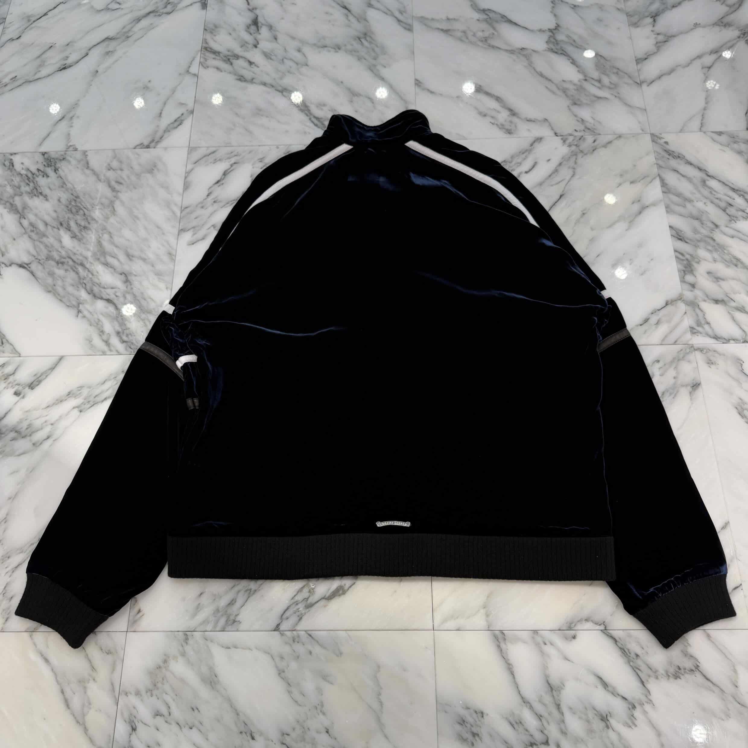 CHROME HEARTS 2025AW Y NOT Velour Training Zip Up Jacket Size M