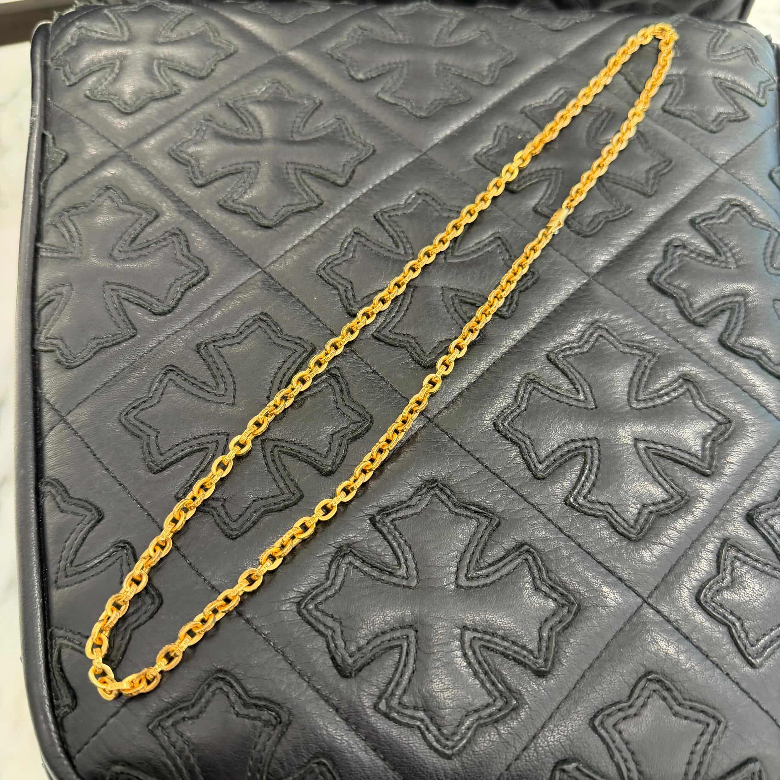 CHROME HEARTS 22K Paper Chain Necklace 24 Inch クロムハーツ 22K ペーパーチェーン ネックレス 24インチ