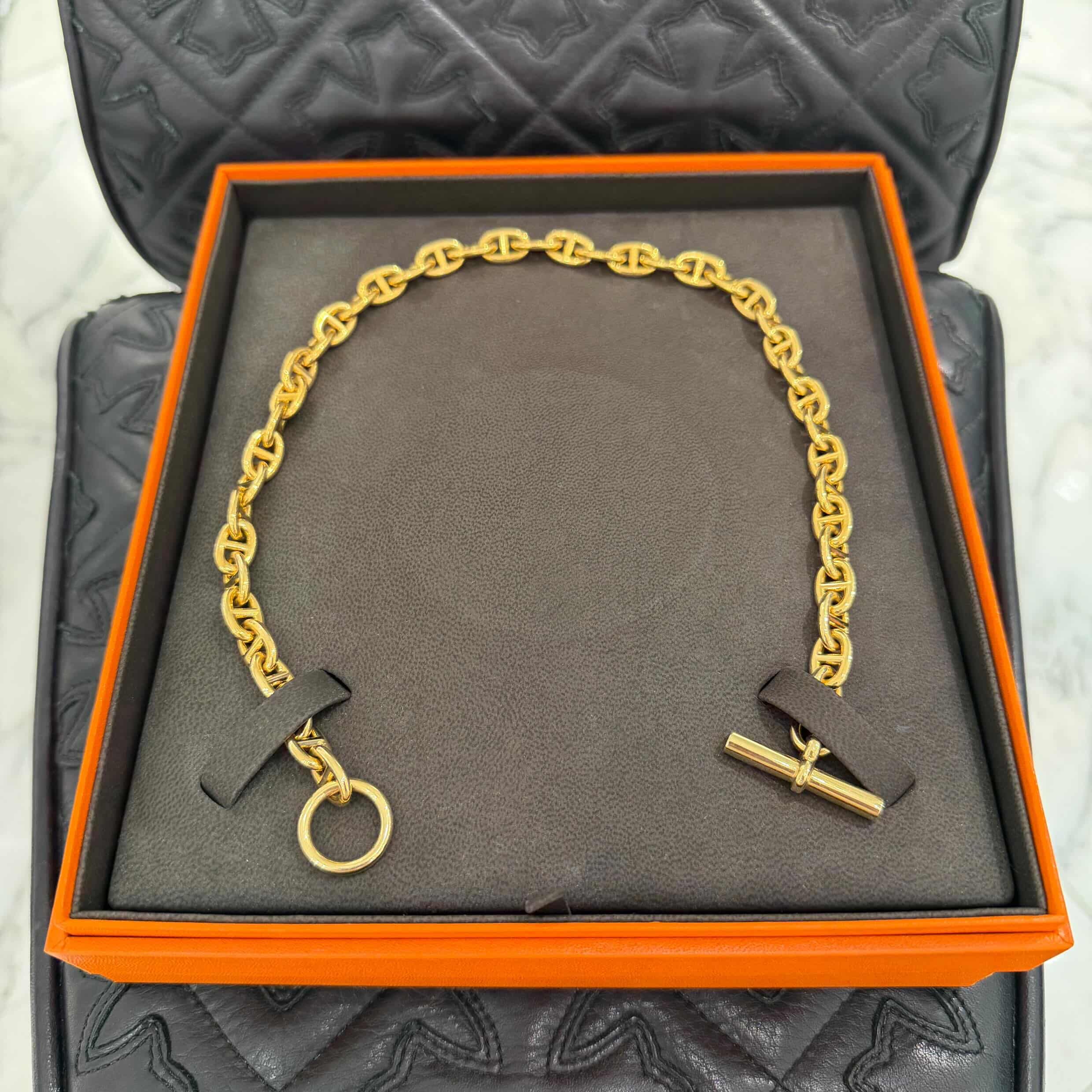 HERMES Au750 Chaine d’Ancre Necklace PM 43コマ エルメス Au750 シェーヌダンクル ネックレス PM 43コマ