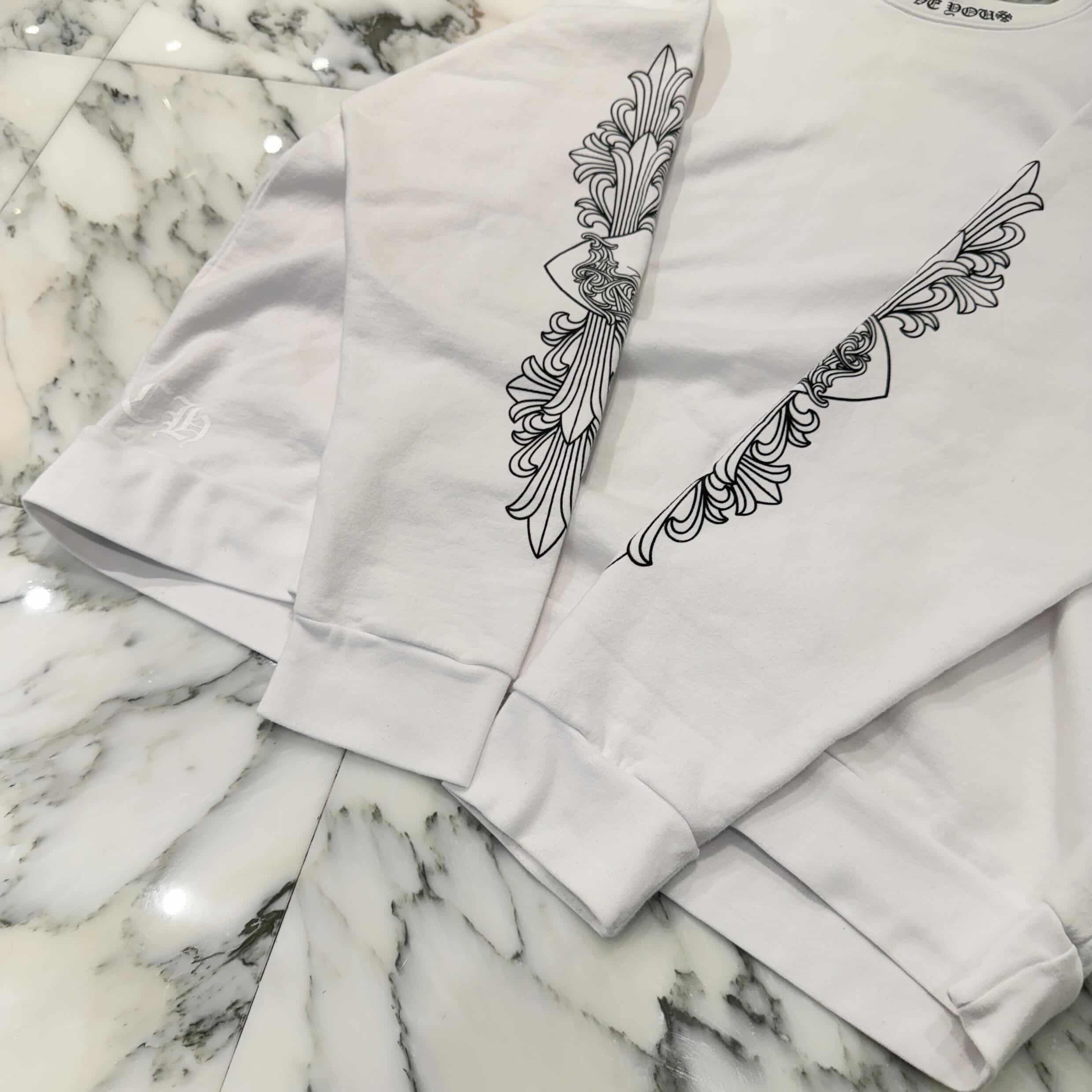 CHROME HEARTS "LOVE YOU" Crew Neck Sweat Shirt Size XL クロムハーツ ラブ ユー クルーネック スウェットシャツ サイズXL