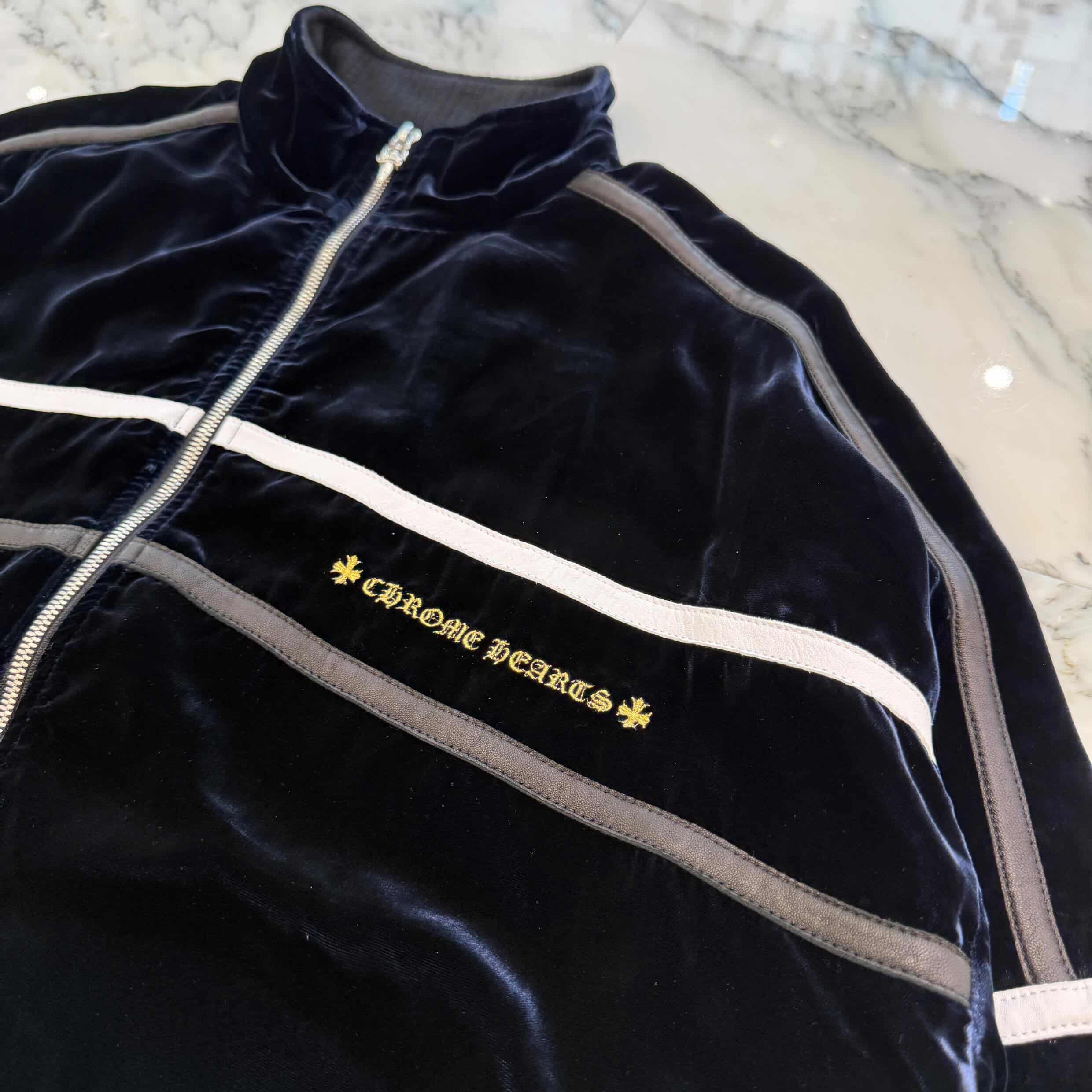 CHROME HEARTS 2025AW Y NOT Velour Training Zip Up Jacket Size M クロムハーツ ワイノット ベロア トレーニング ジップアップジャケット サイズM