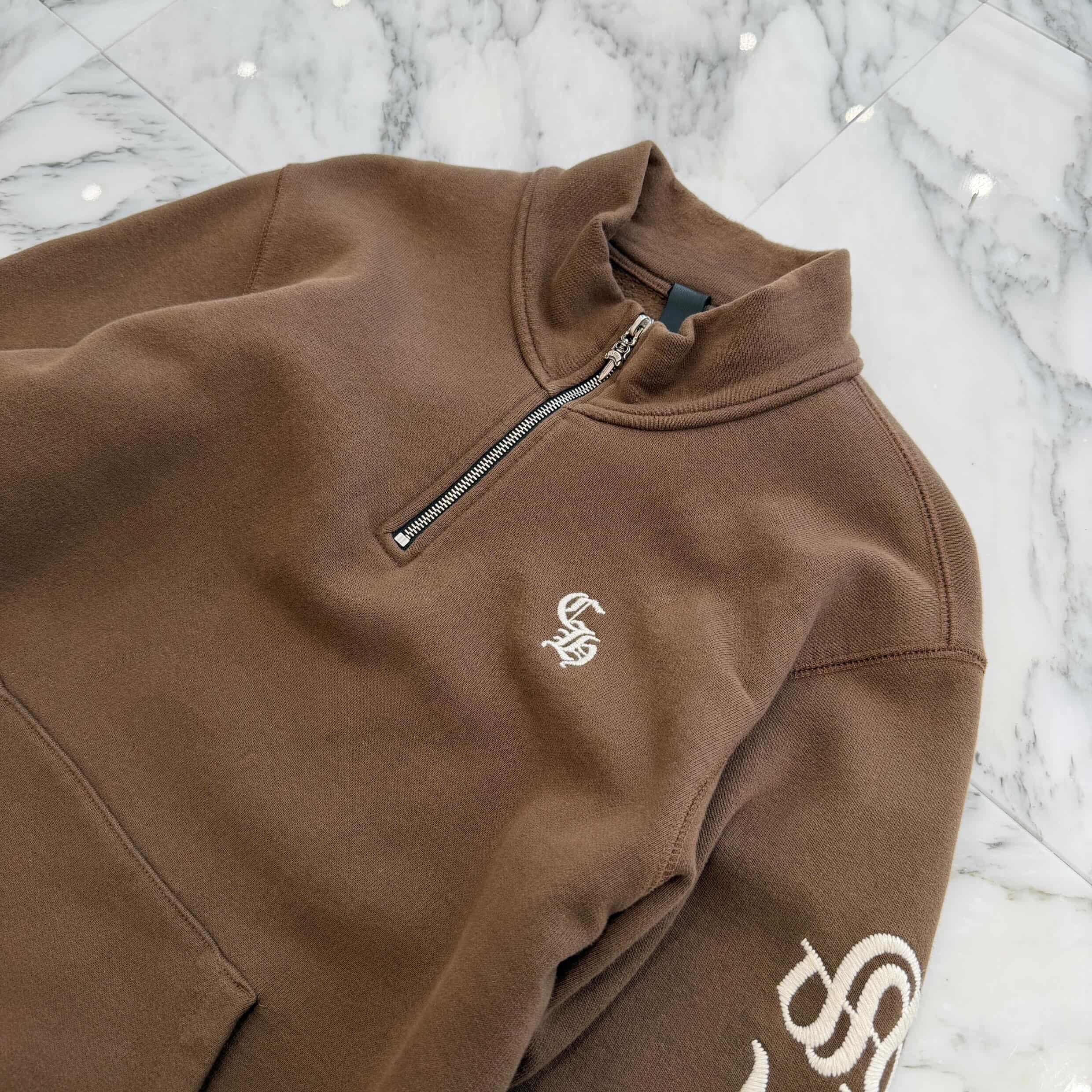 CHROME HEARTS Y NOT SLO RIDE Half Zip Sweat Shirt Size M クロムハーツ ワイノット スローライド ハーフジップスウェットシャツ サイズM