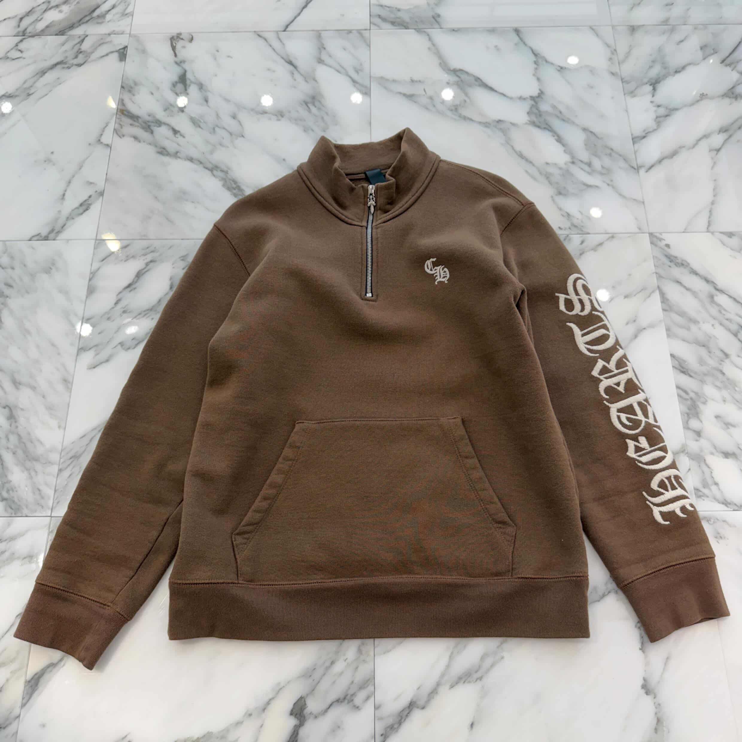 CHROME HEARTS Y NOT SLO RIDE Half Zip Sweat Shirt Size M クロムハーツ ワイノット スローライド ハーフジップスウェットシャツ サイズM