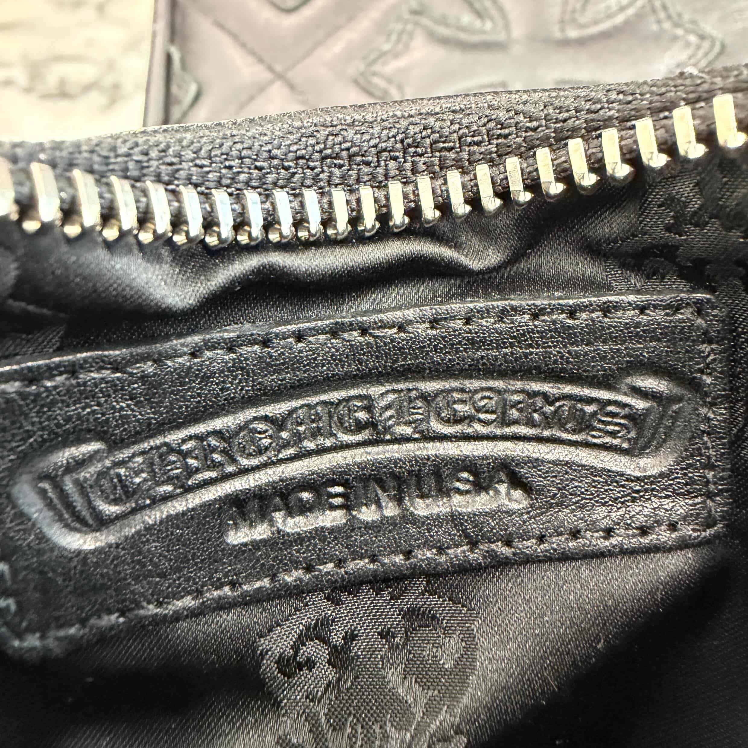 CHROME HEARTS 2 Zip Cross Patch Tiny Wallet クロムハーツ 2ジップ クロスパッチ タイニー ウォレット