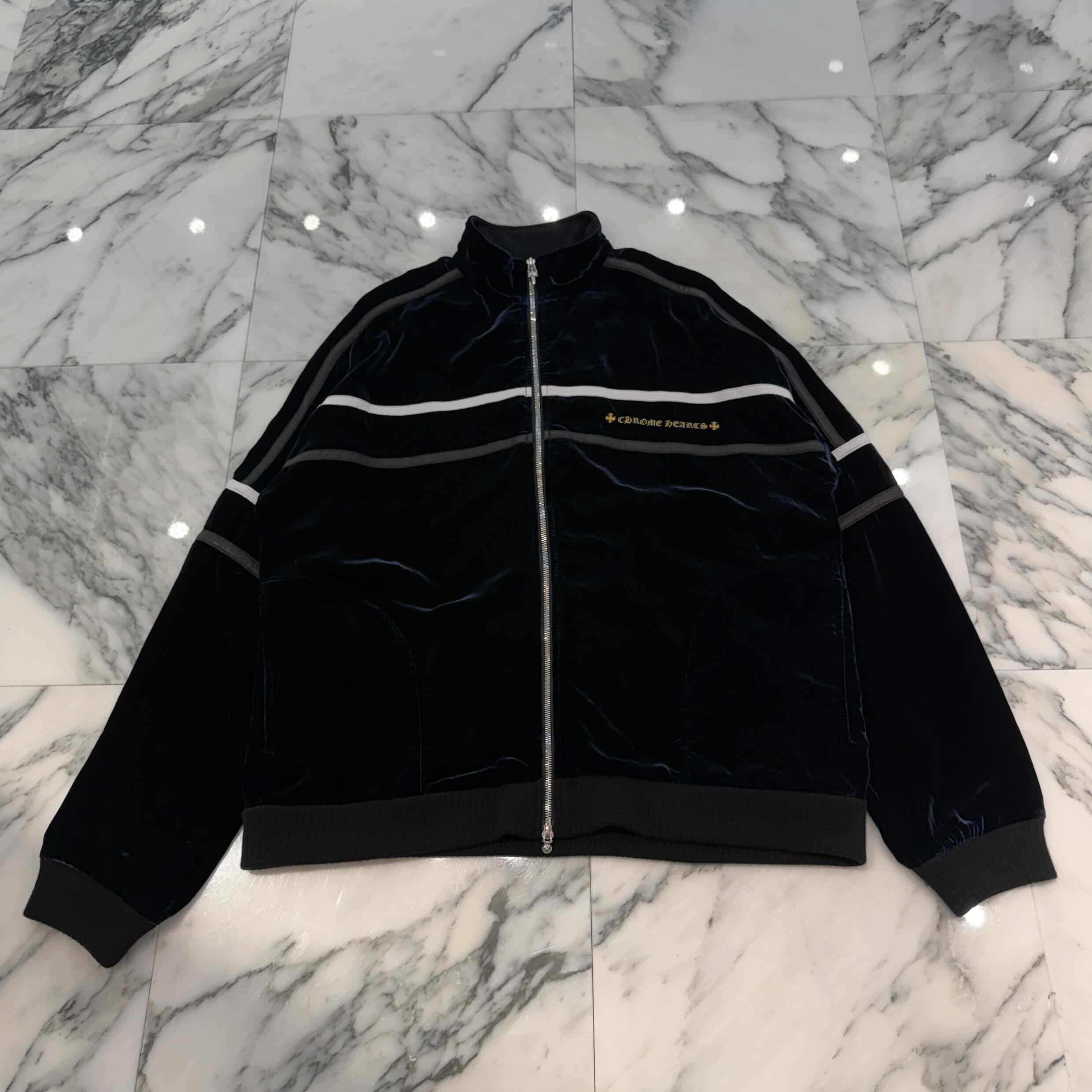 CHROME HEARTS 2025AW Y NOT Velour Training Zip Up Jacket Size XL クロムハーツ ワイノット ベロア トレーニング ジップアップジャケット サイズXL