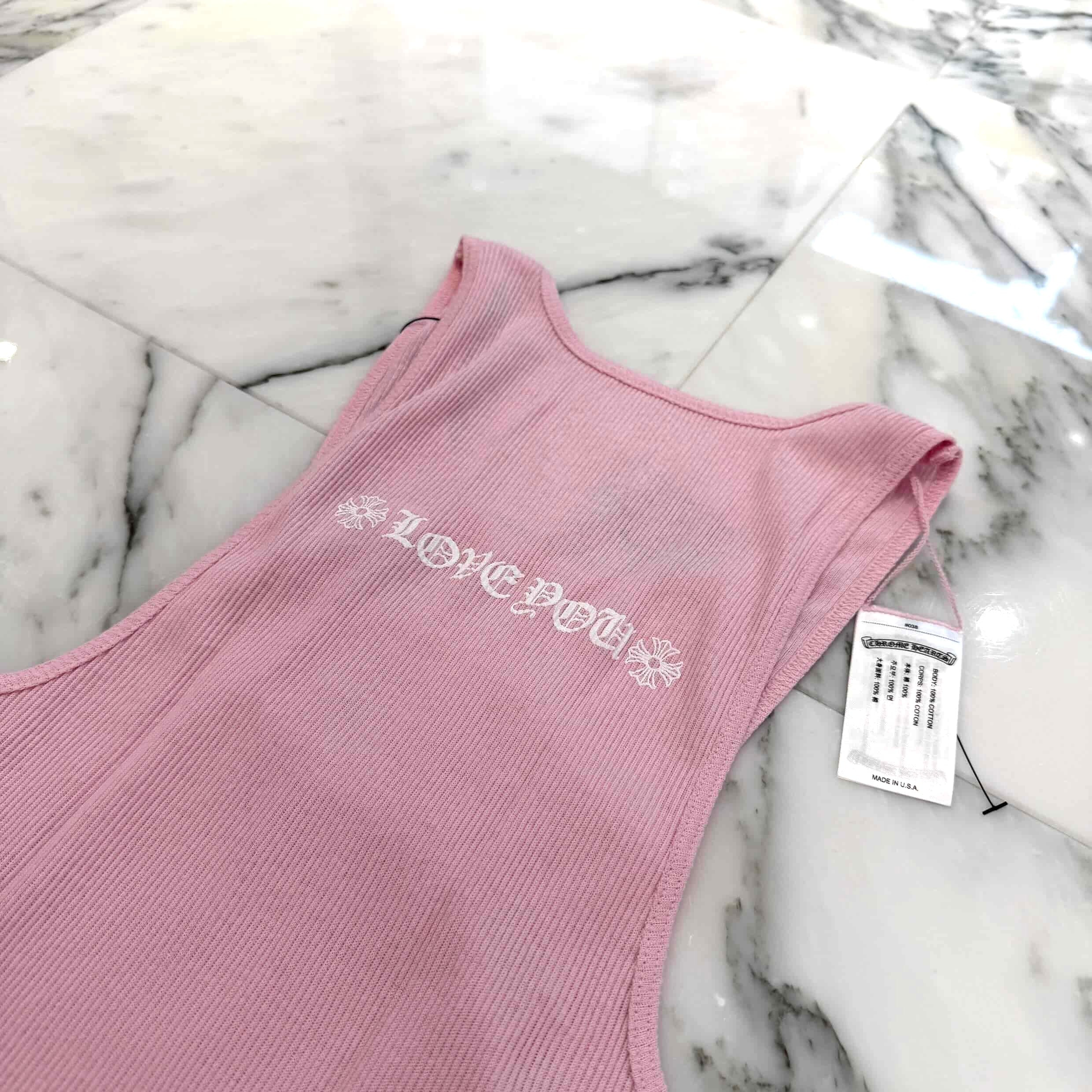 CHROME HEARTS Love You Rib Tank Top Size L クロムハーツ ラブユー