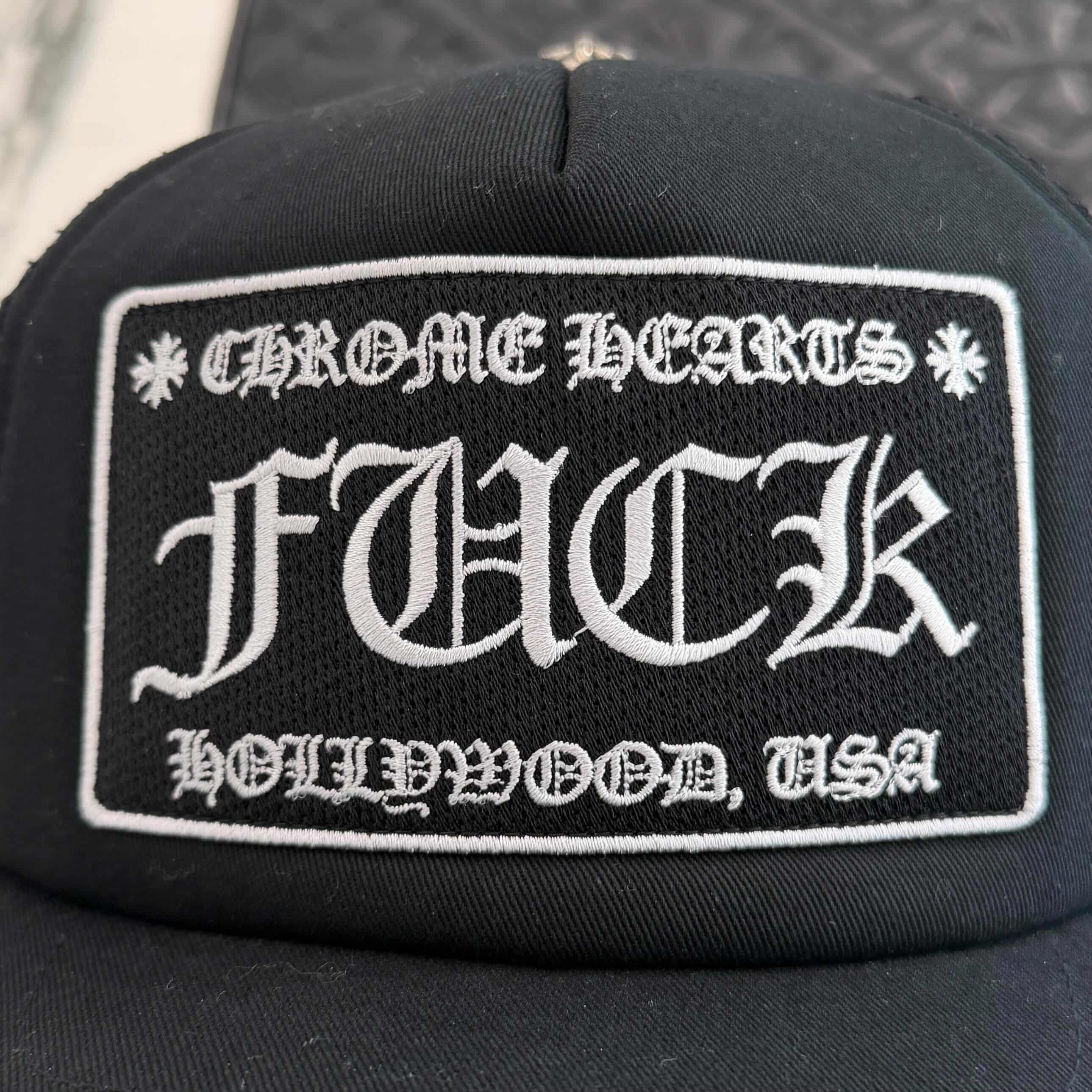 CHROME HEARTS TRUCKER FUCK CAP Size ONE SIZE (51-61) クロムハーツ トラッカーキャップ メッシュキャップ FUCKパッチ サイズONE SIZE (51-61)
