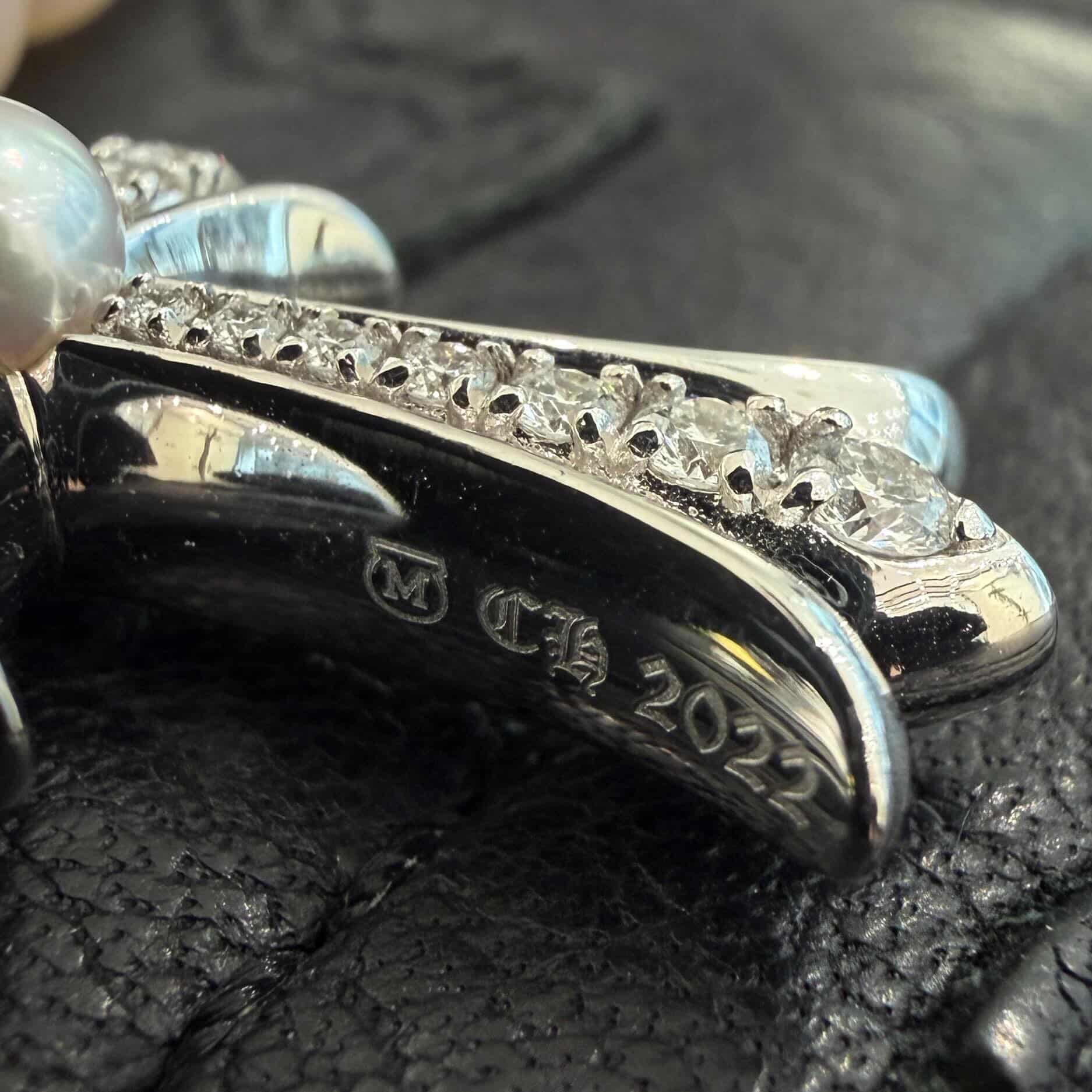 CHROME HEARTS × MIKIMOTO K18 WG White Pearl Neckless クロムハーツ×ミキモト K18 WG ホワイトパール ネックレス
