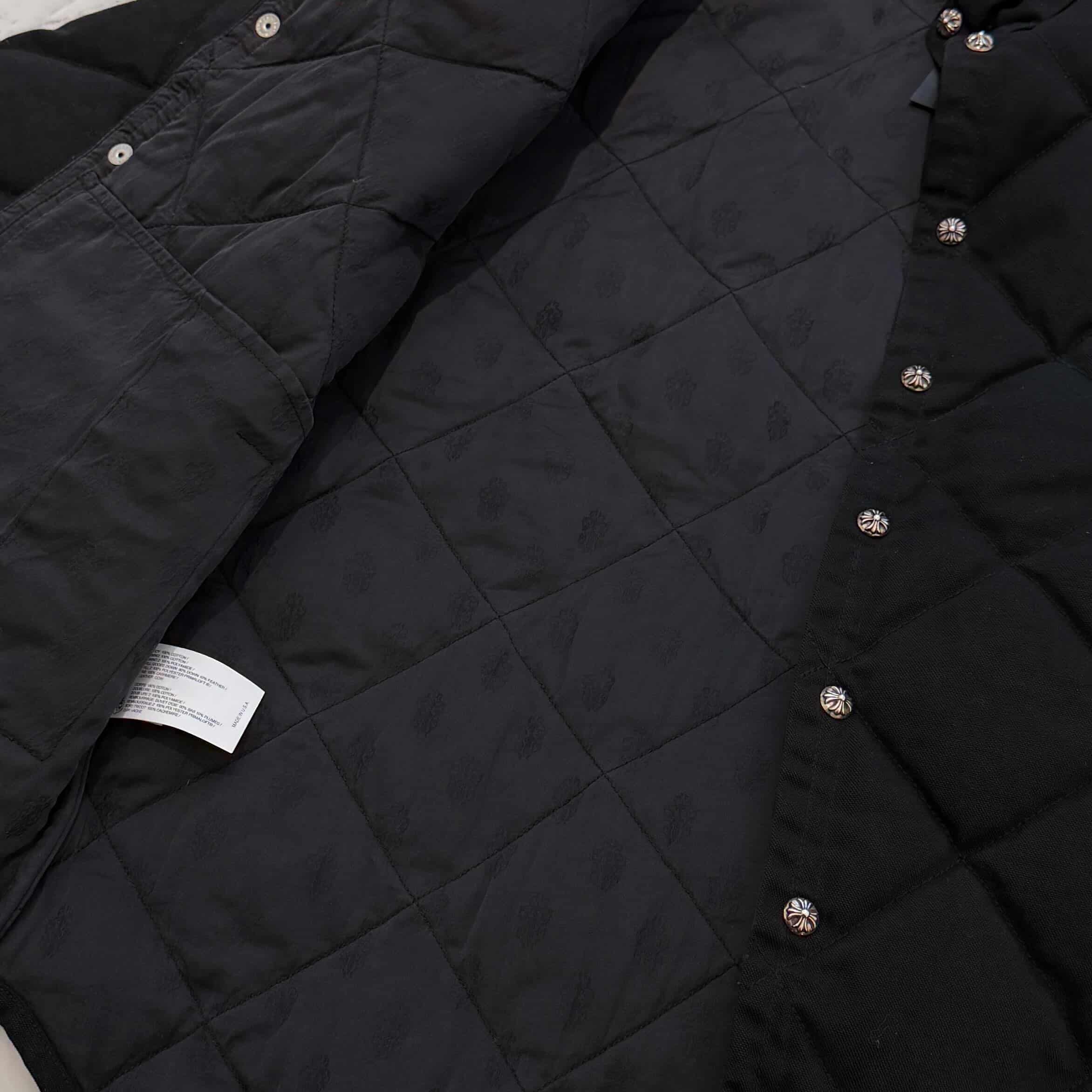 CHROME HEARTS Y NOT Cross Ball Button Quilted Jacket Size L クロムハーツ ワイノット クロスボールボタン キルティングジャケット サイズL