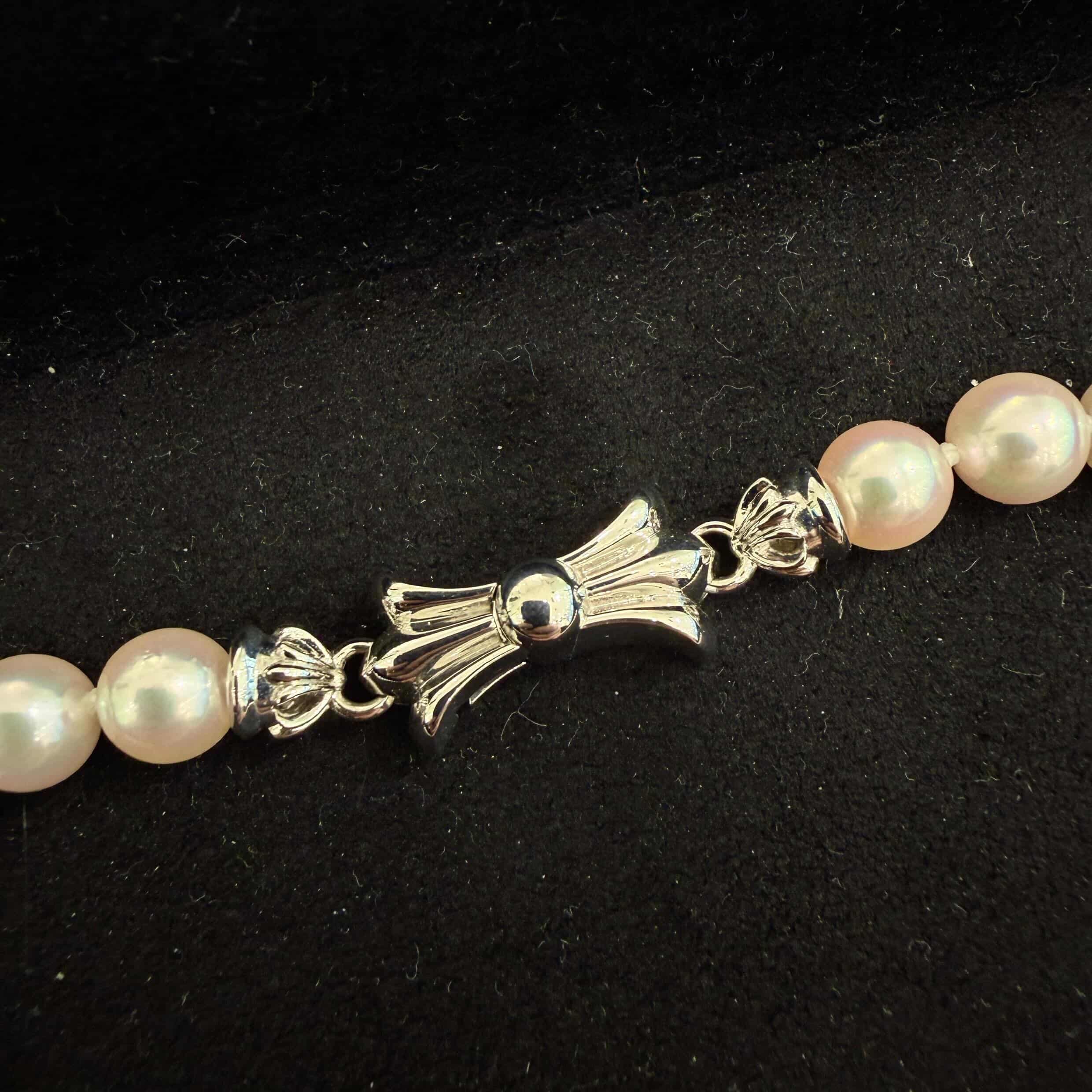 CHROME HEARTS × MIKIMOTO K18 WG White Pearl Neckless クロムハーツ×ミキモト K18 WG ホワイトパール ネックレス