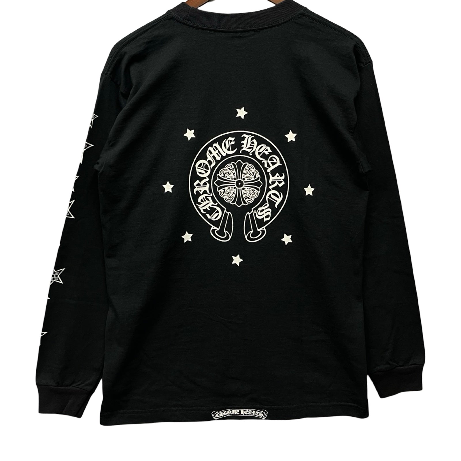 CHROME HEARTS Malibu Limited Star Horseshoe Long Sleeve Tee Size M
