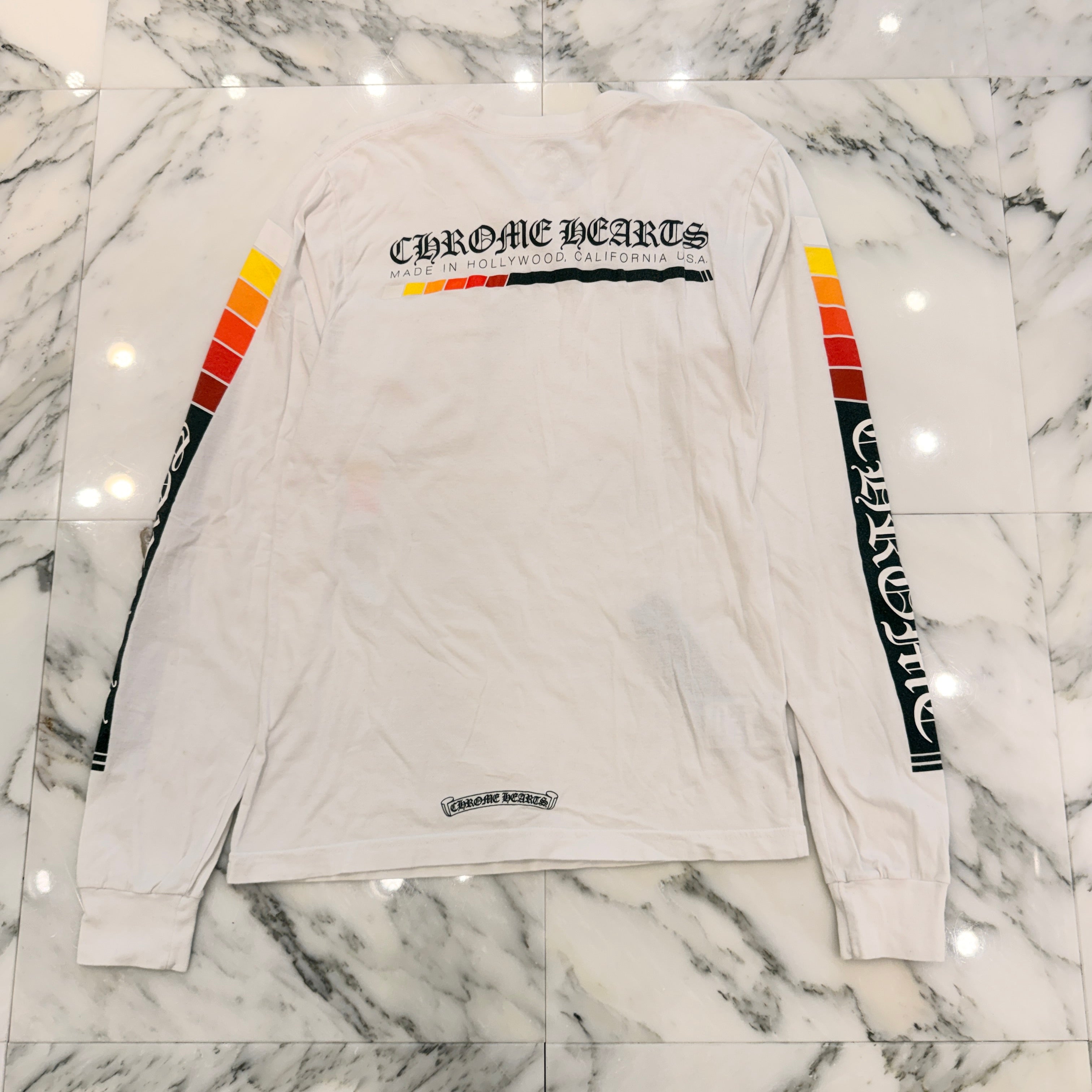 CHROME HEARTS Neon Bar Logo Long Sleeve Tee Size S クロムハーツ ネオンバー ロゴ ロングスリーブ Tシャツ サイズS