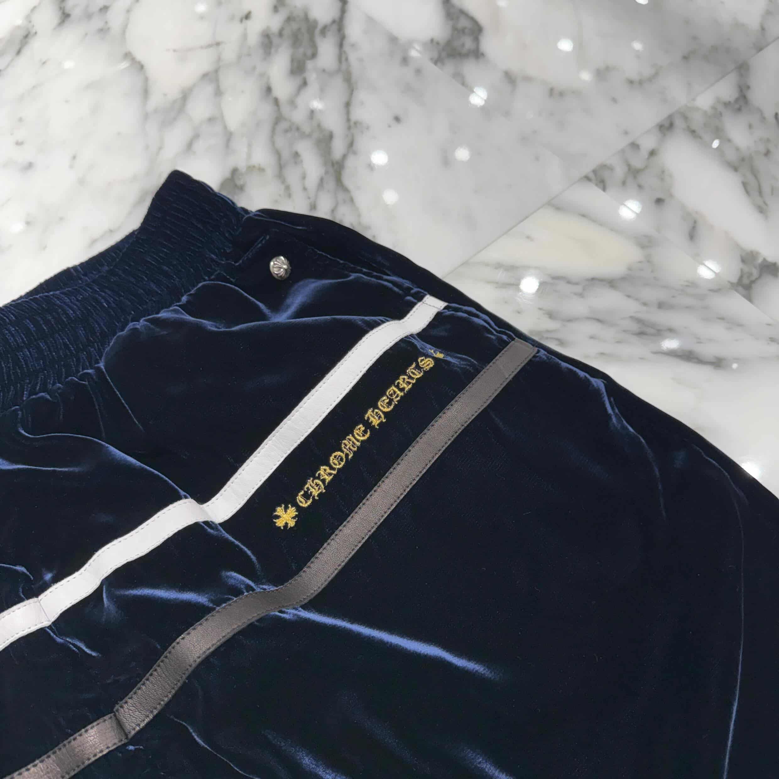 CHROME HEARTS 2025AW Y NOT Velour Training Long Pants Size M