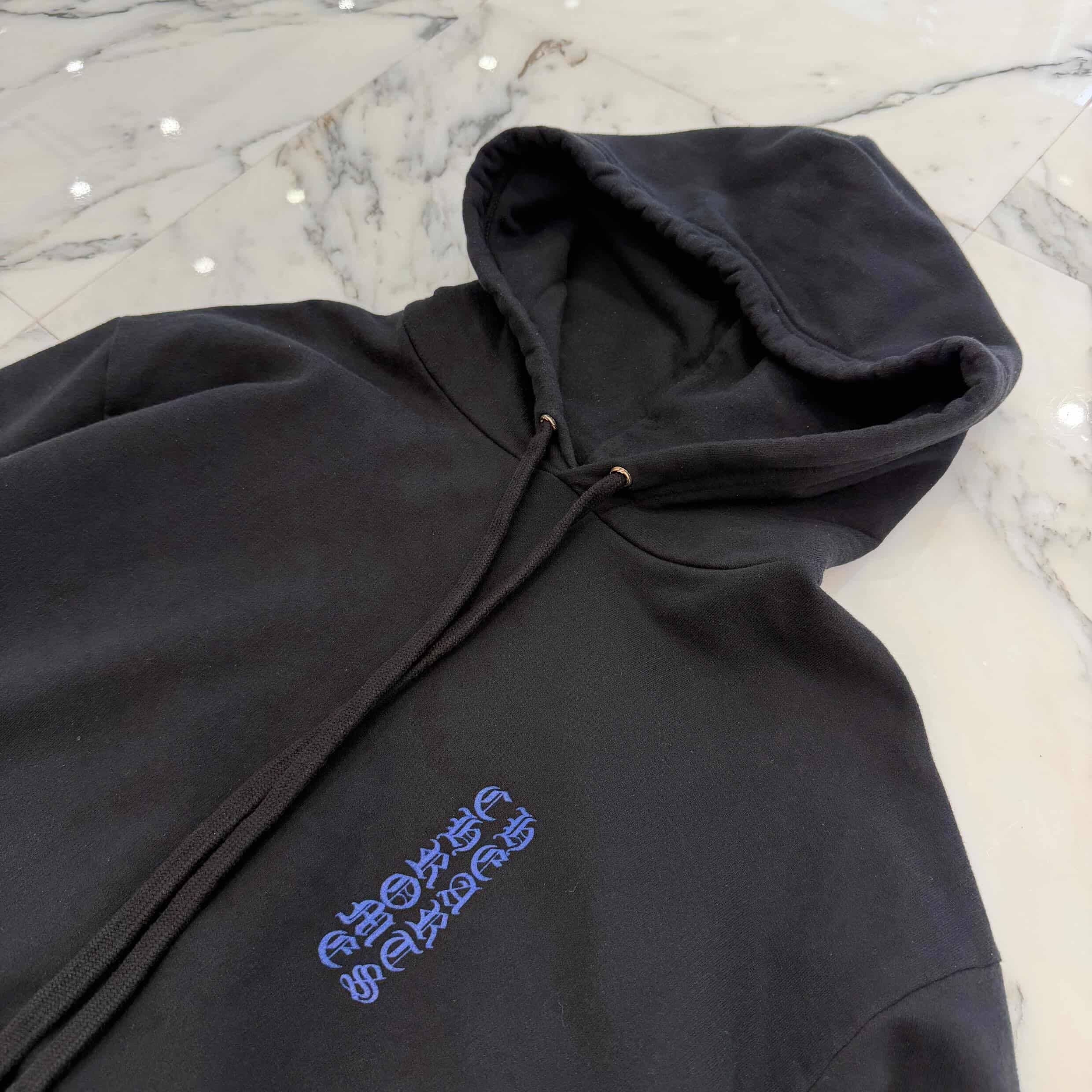 CHROME HEARTS Vertical Logo Pullover Hoodie Size L クロムハーツ ヴァーティカルロゴ プルオーバーフーディー サイズL