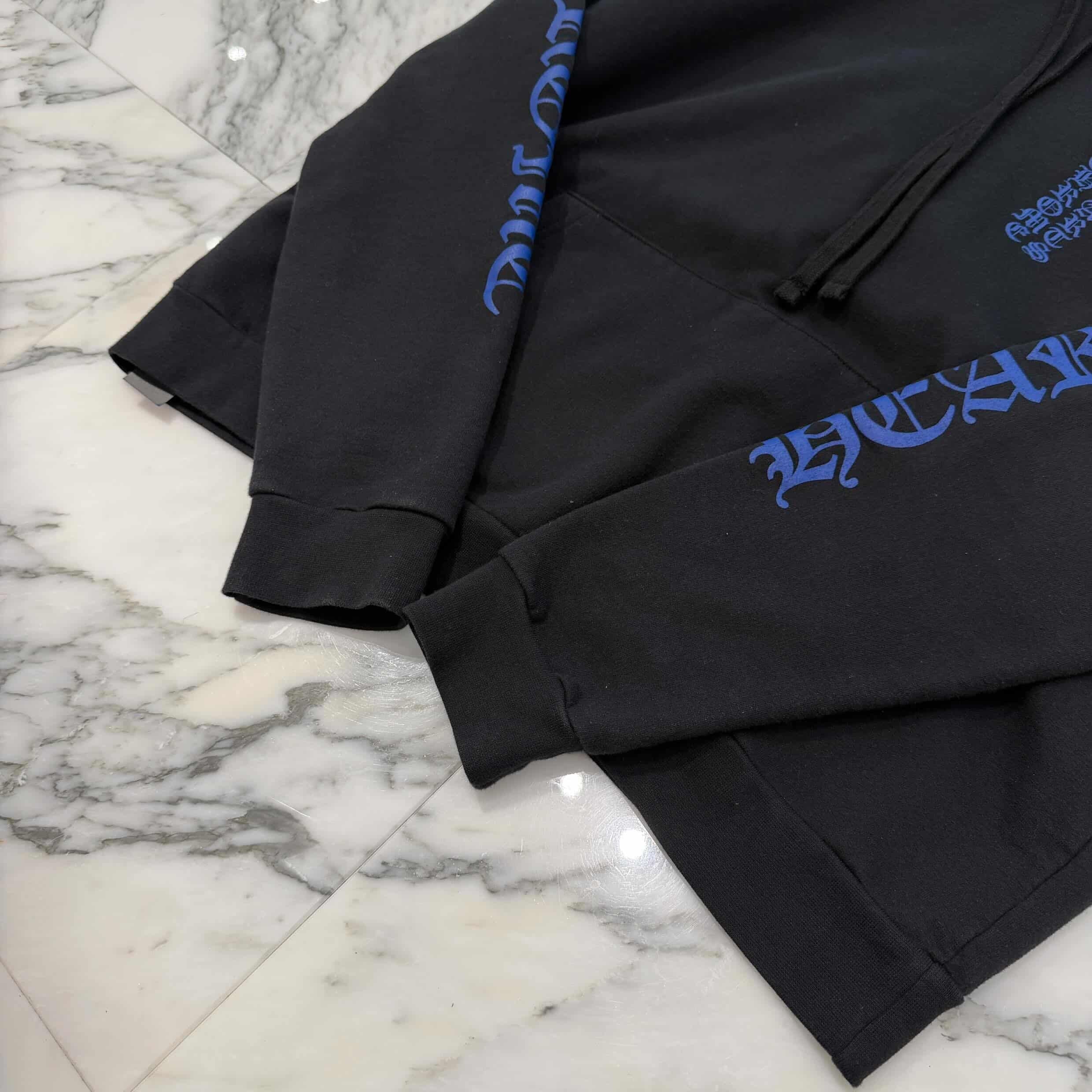 CHROME HEARTS Vertical Logo Pullover Hoodie Size L クロムハーツ ヴァーティカルロゴ プルオーバーフーディー サイズL
