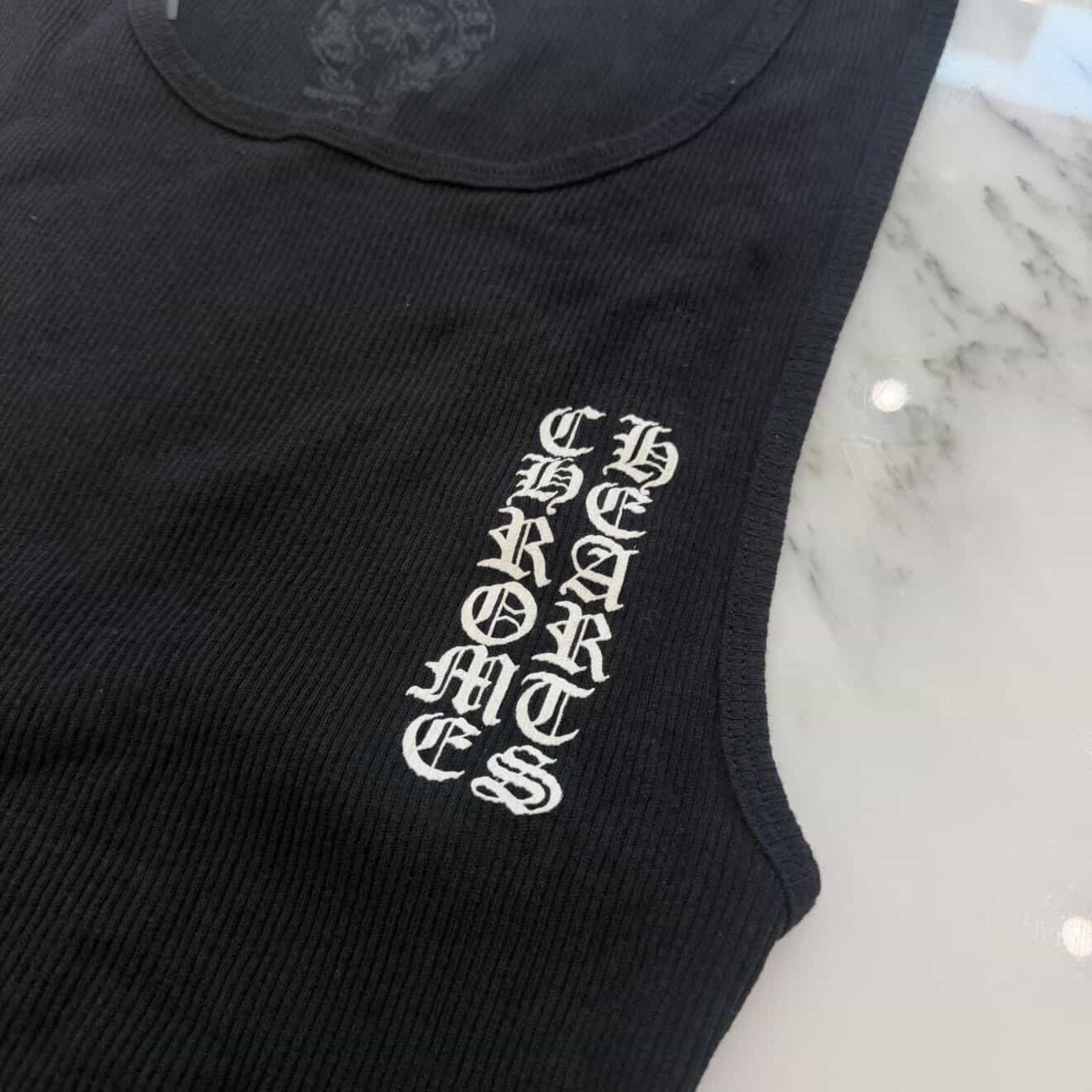 CHROME HEARTS Vertical Side Logo Tank Top Size L クロムハーツ ヴァーティカル サイドロゴ タンクトップ サイズL
