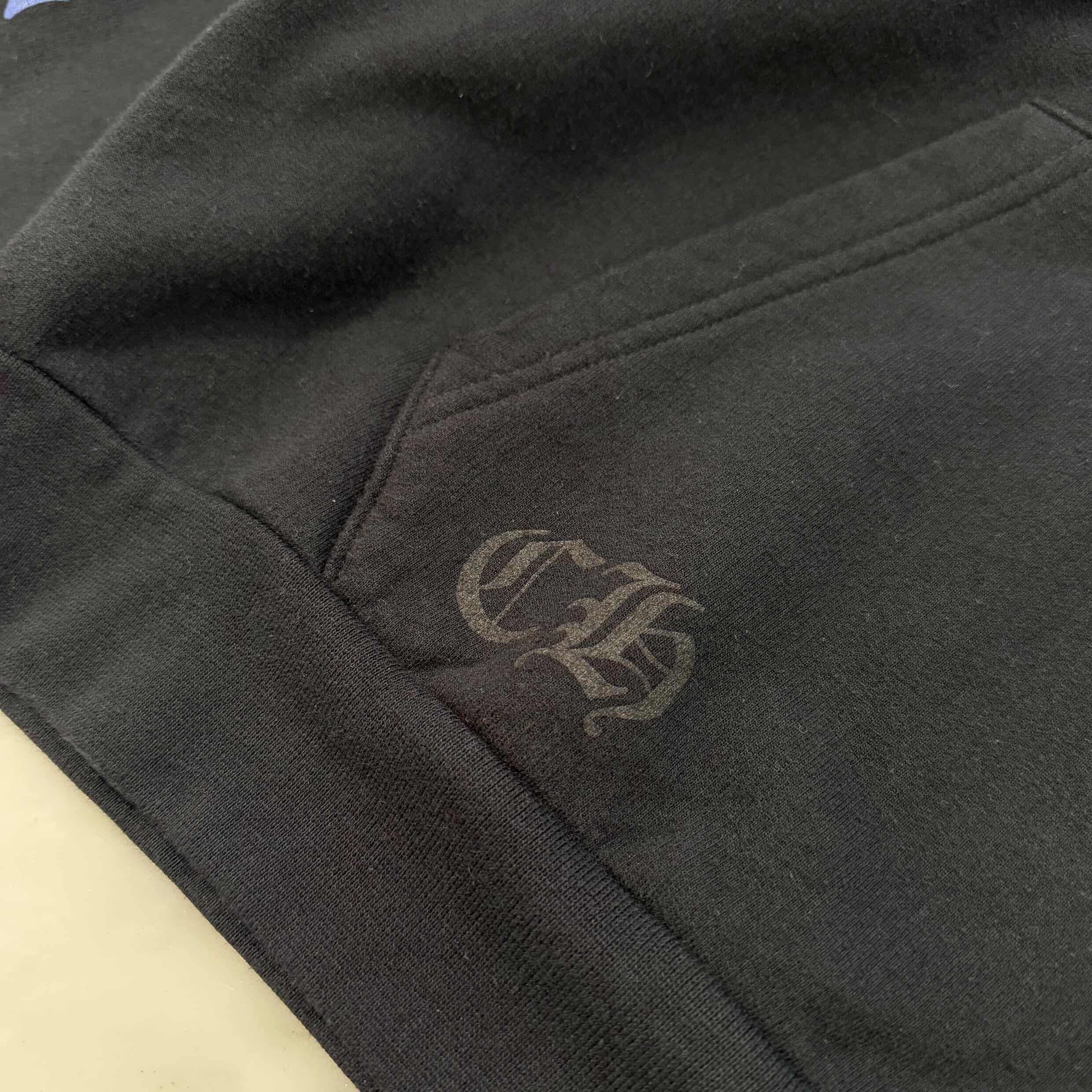CHROME HEARTS Vertical Logo Pullover Hoodie Size L クロムハーツ ヴァーティカルロゴ プルオーバーフーディー サイズL
