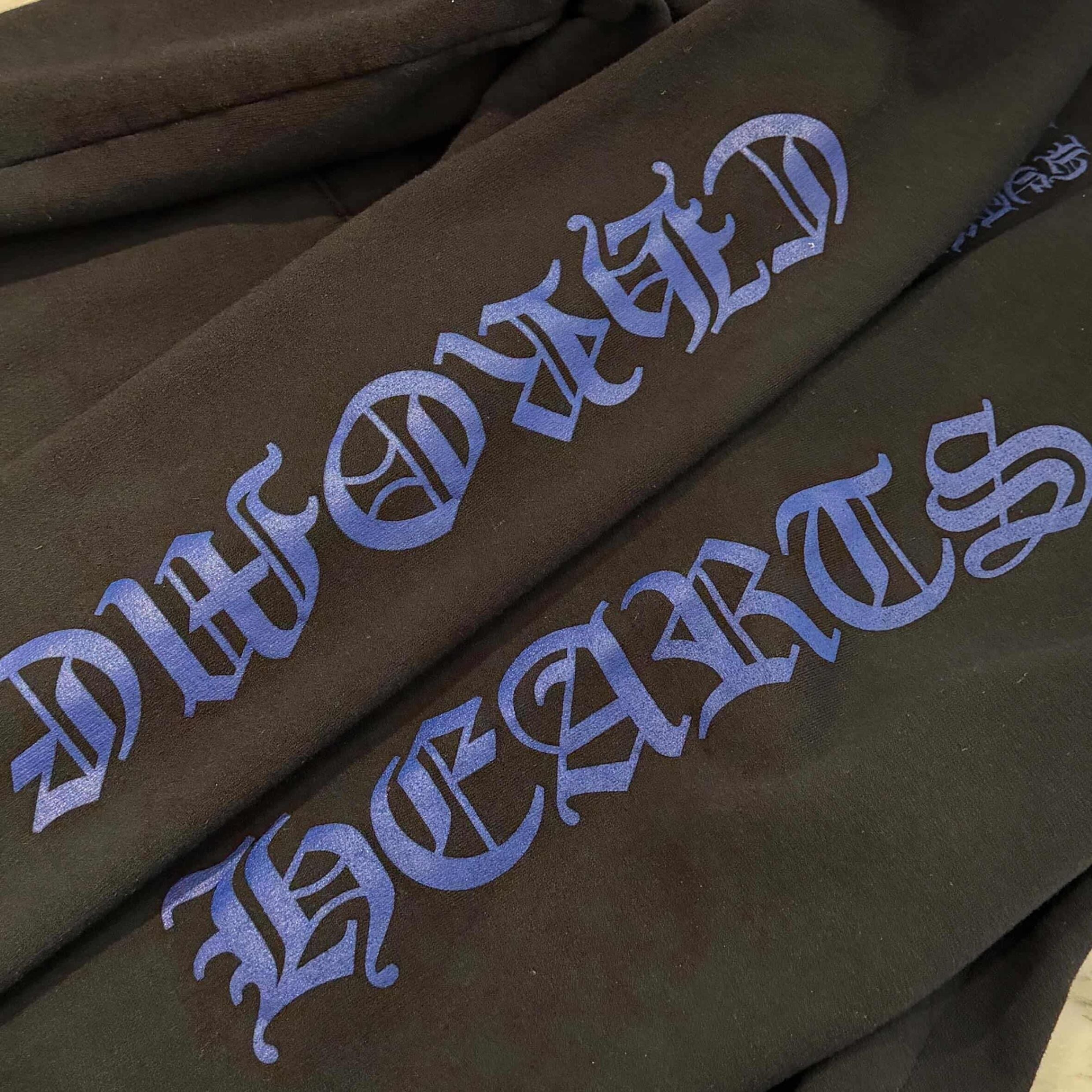 CHROME HEARTS Vertical Logo Pullover Hoodie Size L クロムハーツ ヴァーティカルロゴ プルオーバーフーディー サイズL