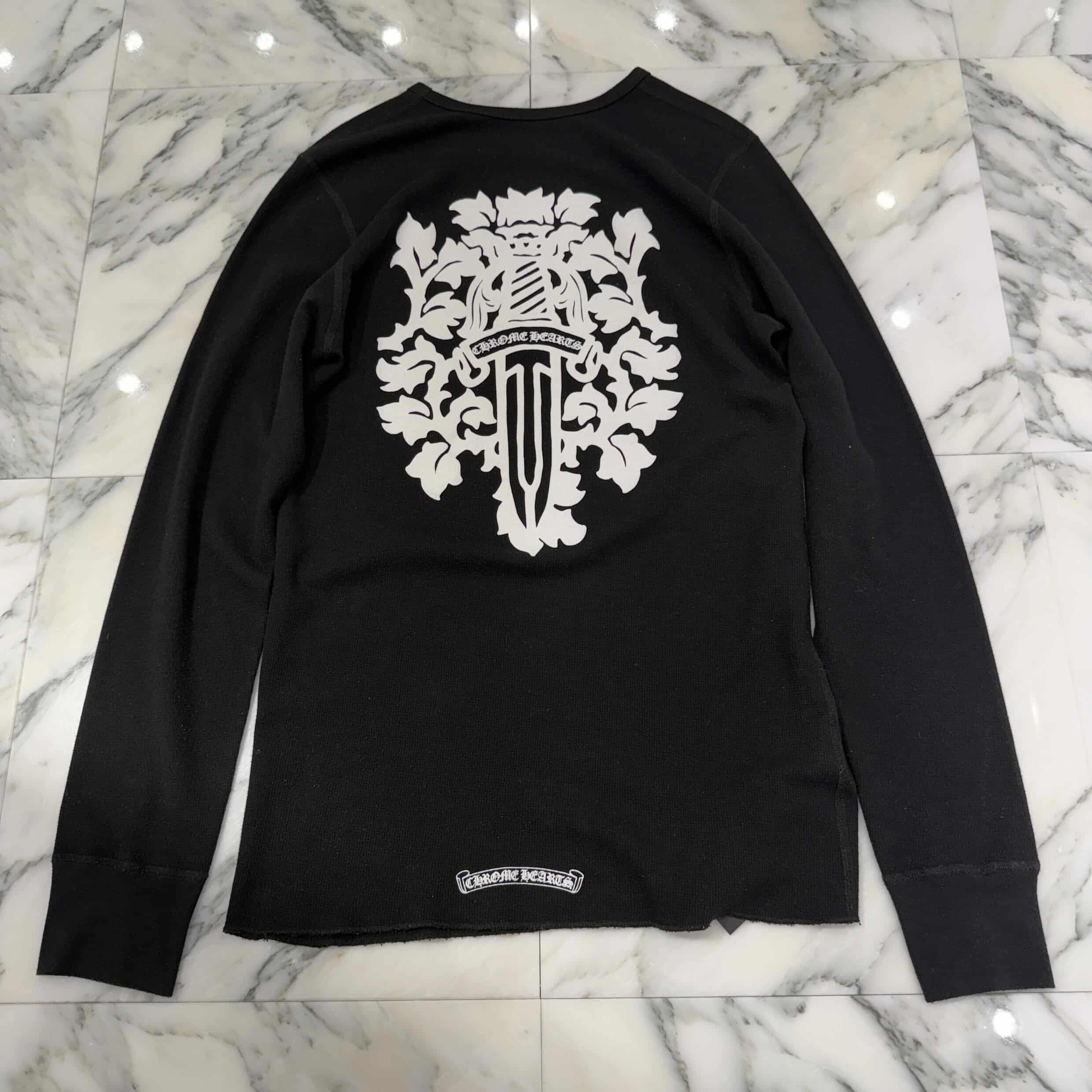 CHROME HEARTS 2025SS Vine Dagger Print Thermal Long Sleeve Tee Size XL クロムハーツ ヴァインダガー プリント サーマル ロングスリーグ Tシャツ サイズXL