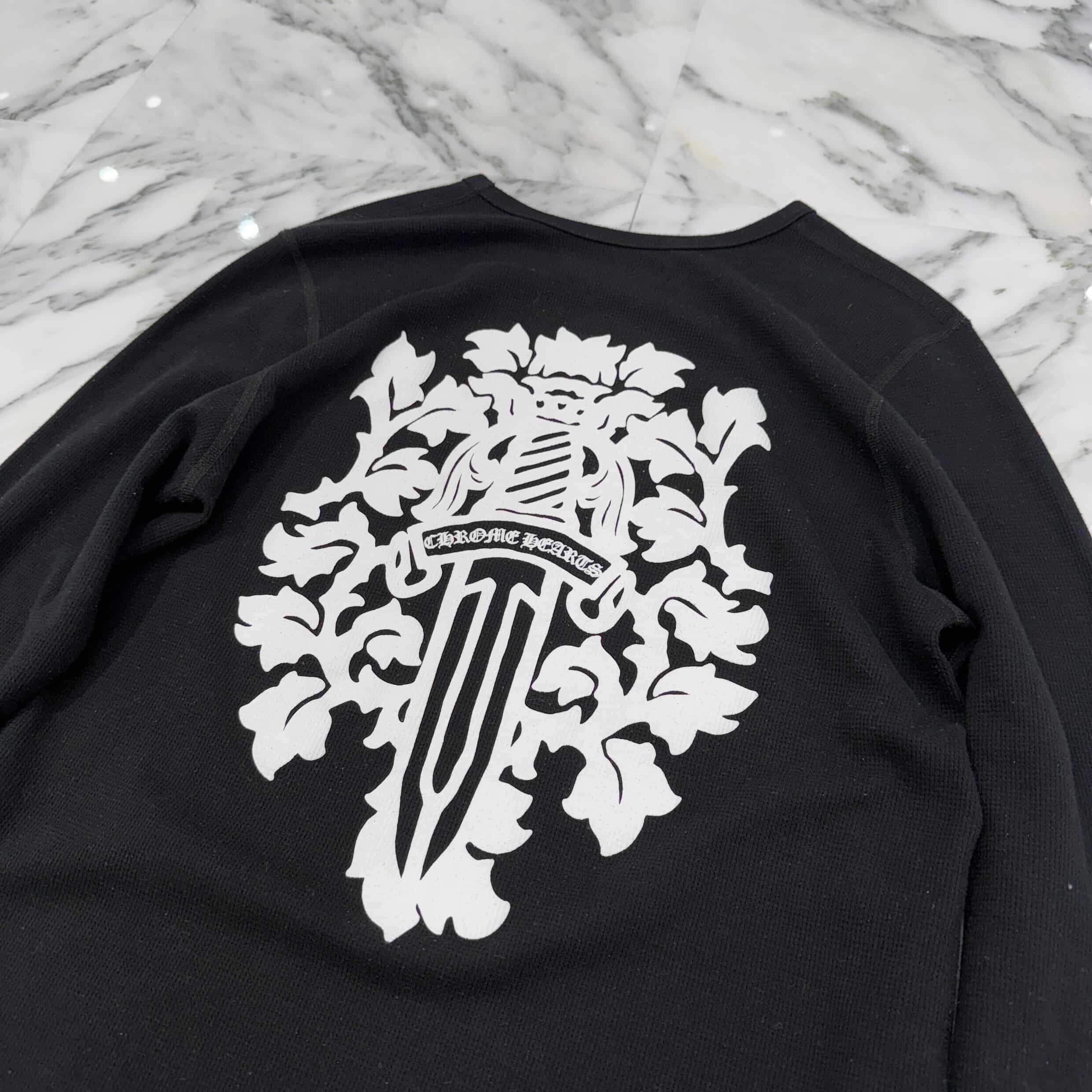 CHROME HEARTS 2025SS Vine Dagger Print Thermal Long Sleeve Tee Size XL クロムハーツ ヴァインダガー プリント サーマル ロングスリーグ Tシャツ サイズXL