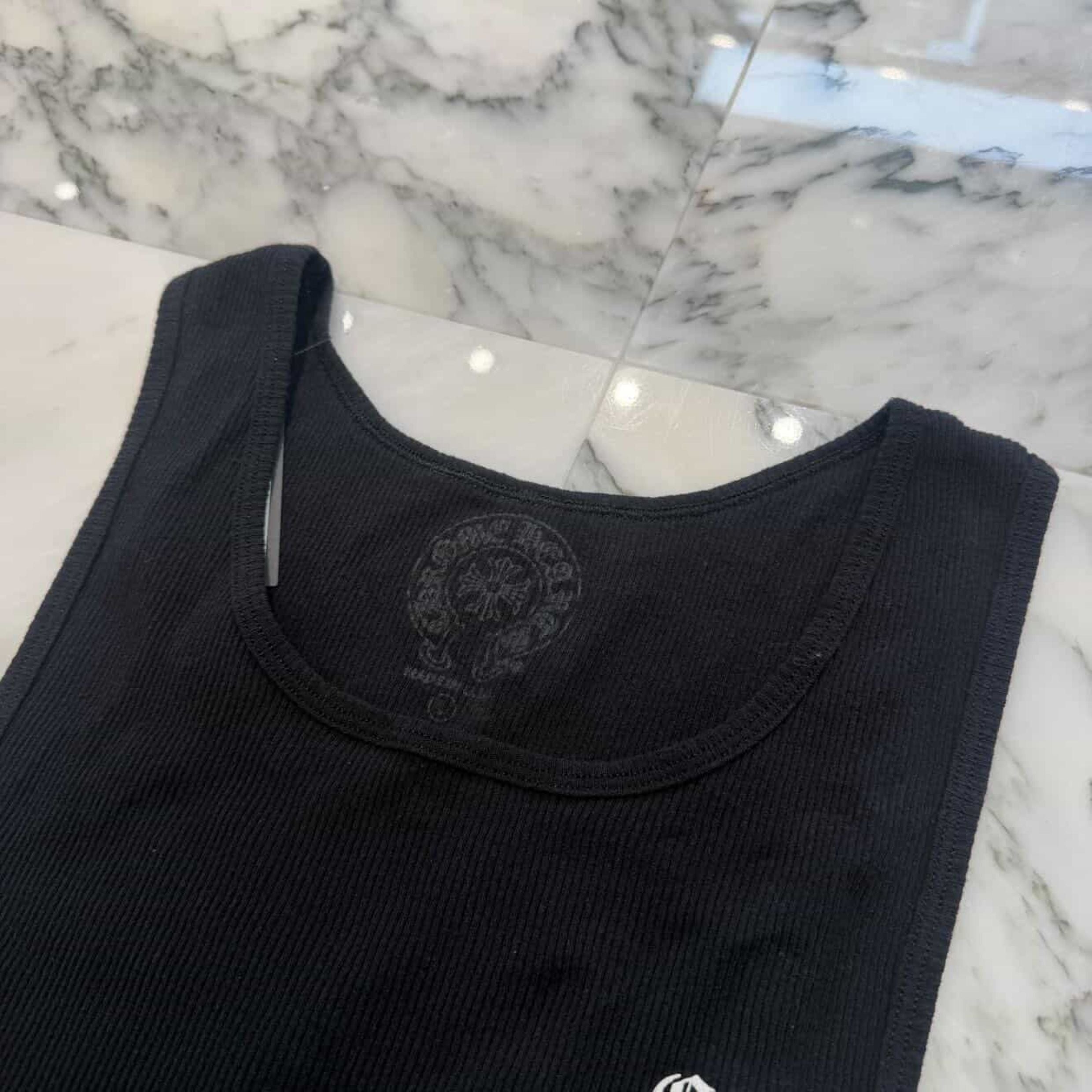 CHROME HEARTS Vertical Side Logo Tank Top Size L クロムハーツ ヴァーティカル サイドロゴ タンクトップ サイズL
