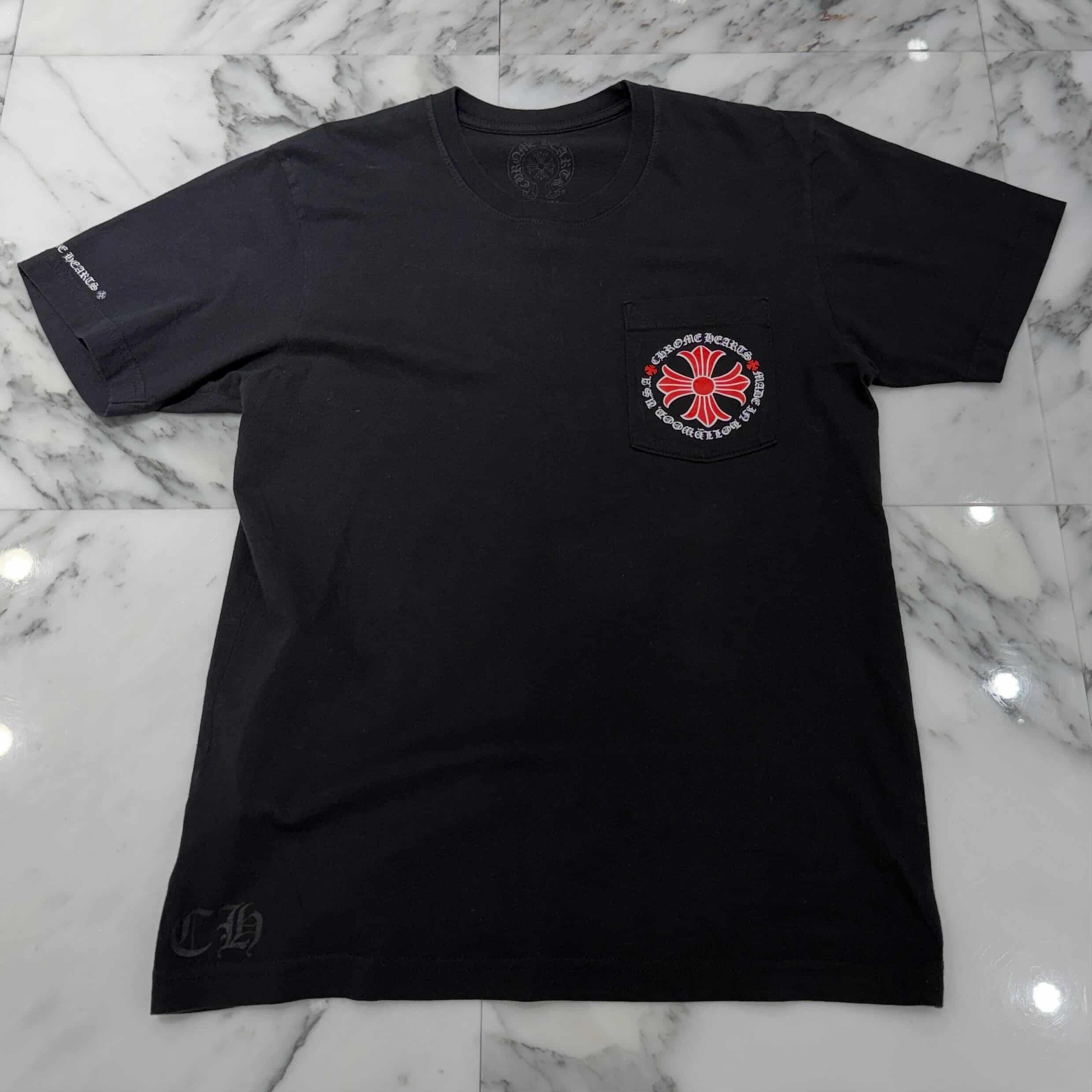 CHROME HEARTS Hollywood Limited Red CH Plus Horseshoe Tee Size M クロムハーツ ハリウッド限定 レッド CHプラス ホースシュー Tシャツ サイズM