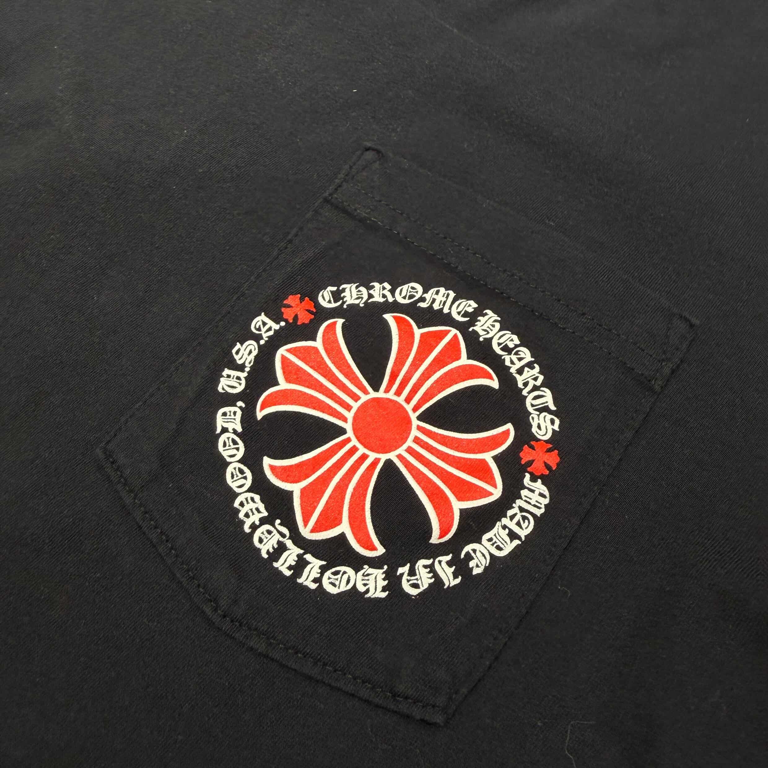 CHROME HEARTS Hollywood Limited Red CH Plus Horseshoe Tee Size M クロムハーツ ハリウッド限定 レッド CHプラス ホースシュー Tシャツ サイズM