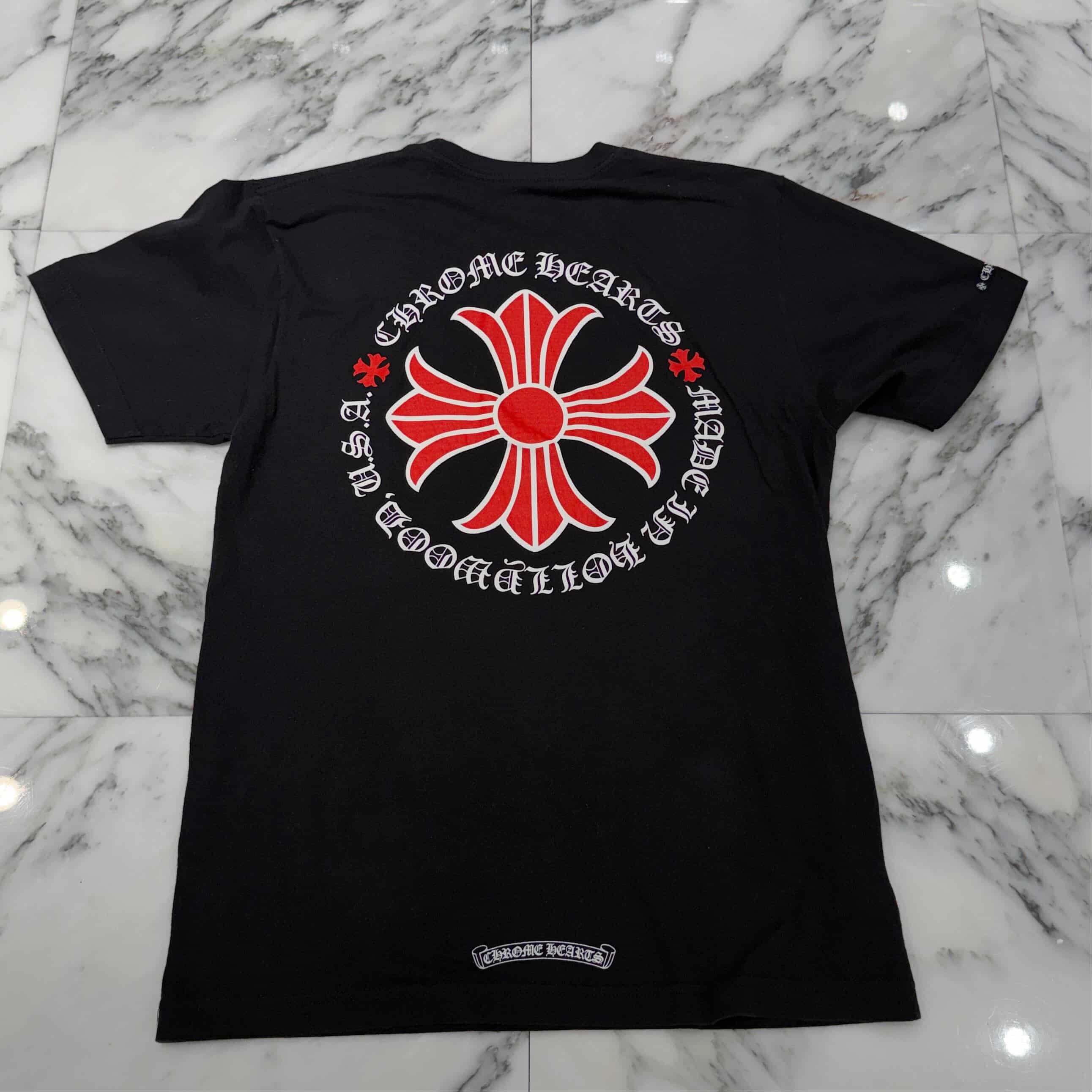 CHROME HEARTS Hollywood Limited Red CH Plus Horseshoe Tee Size M クロムハーツ ハリウッド限定 レッド CHプラス ホースシュー Tシャツ サイズM