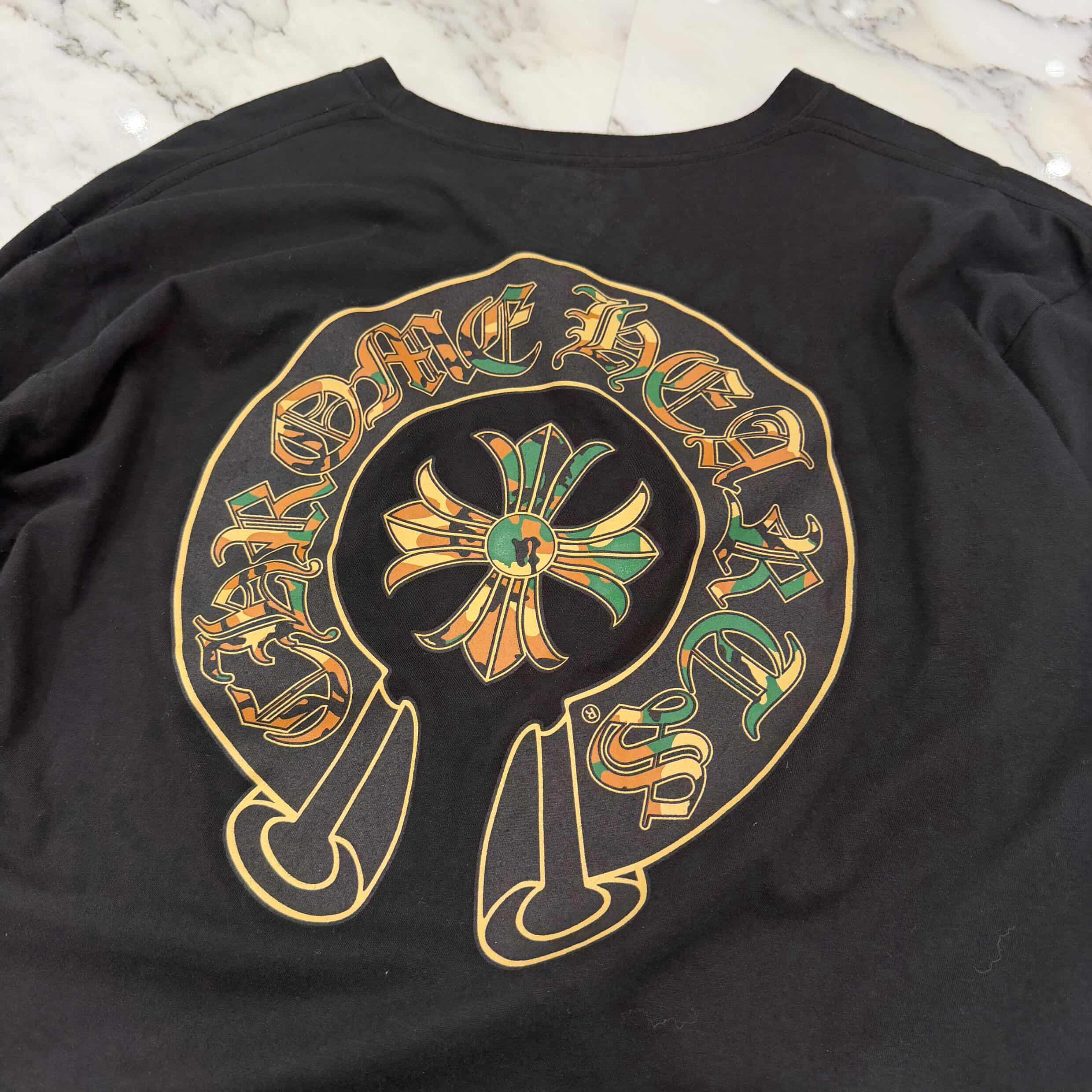 CHROME HEARTS Camo Horseshoe Long Sleeve Tee Size XL クロムハーツ カモ ホースシュー ロングスリーブ ティーシャツ サイズXL