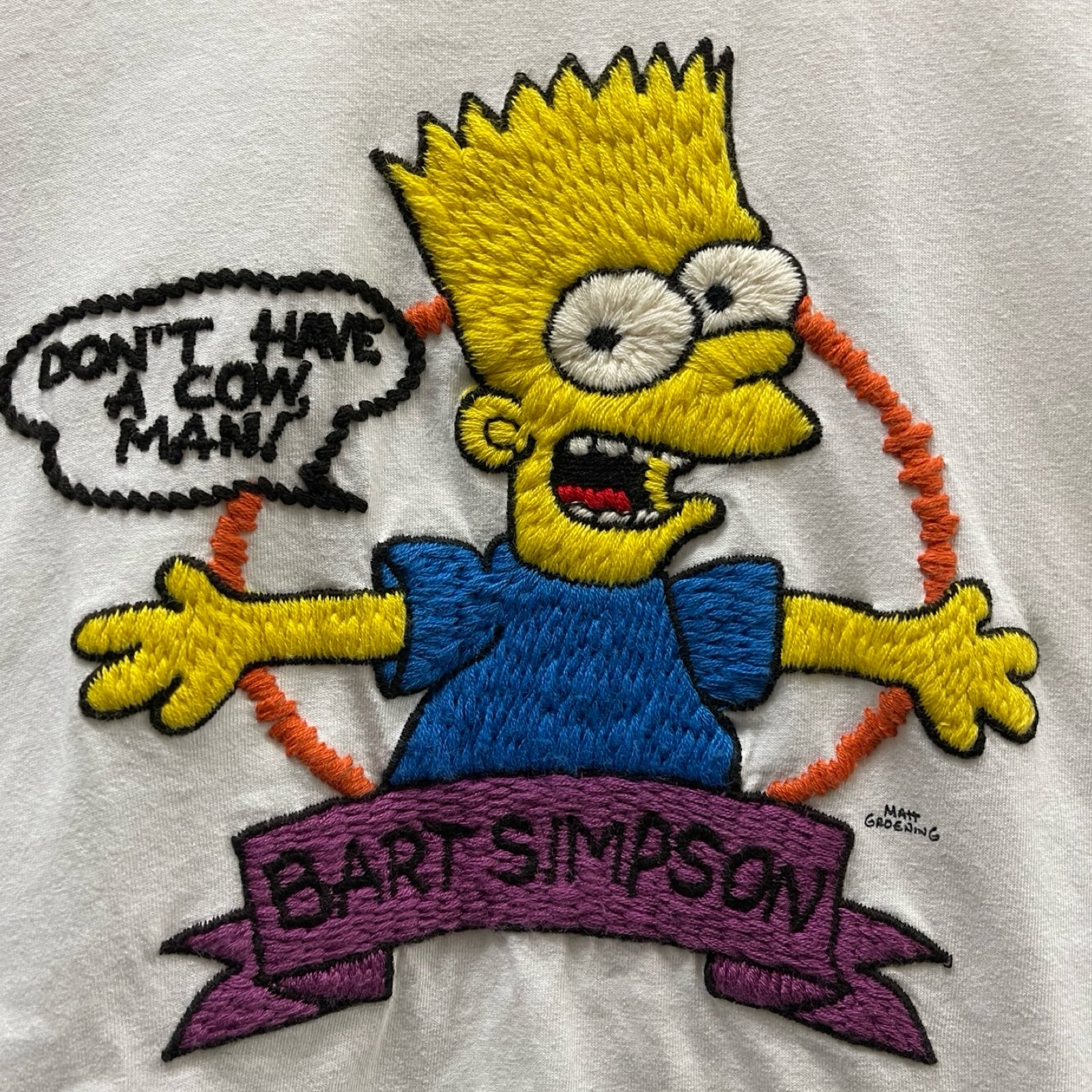 OFF-WHITE 2019SS The Simpsons Print Oversized T-Shirt OMAA066S19185004 Size S
