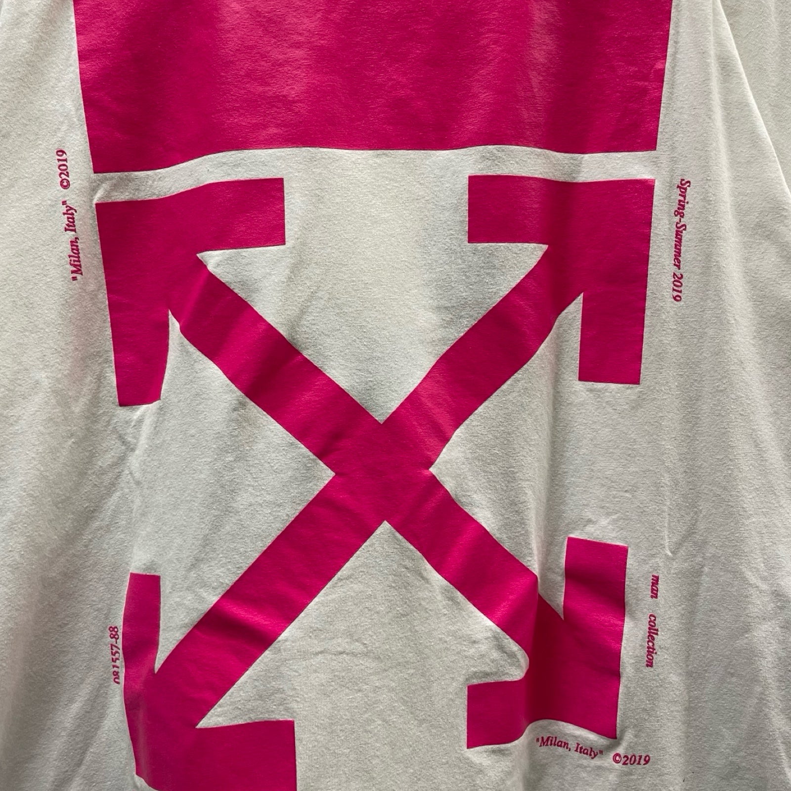 OFF-WHITE 2019SS The Simpsons Print Oversized T-Shirt OMAA066S19185004 Size S