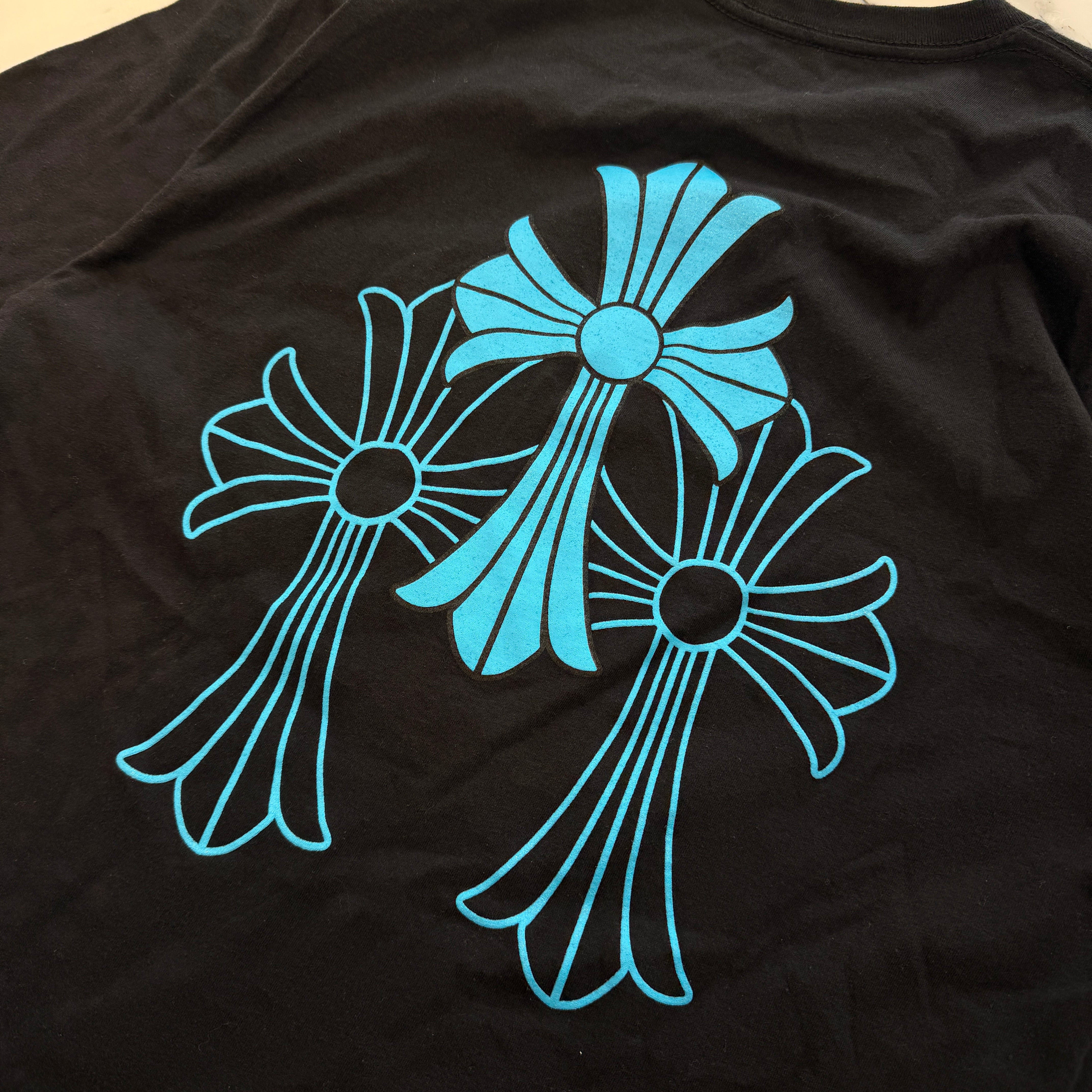 CHROME HEARTS 3 Blue Cross Tee Size M クロムハーツ 3 ブルークロス Tシャツ サイズＭ