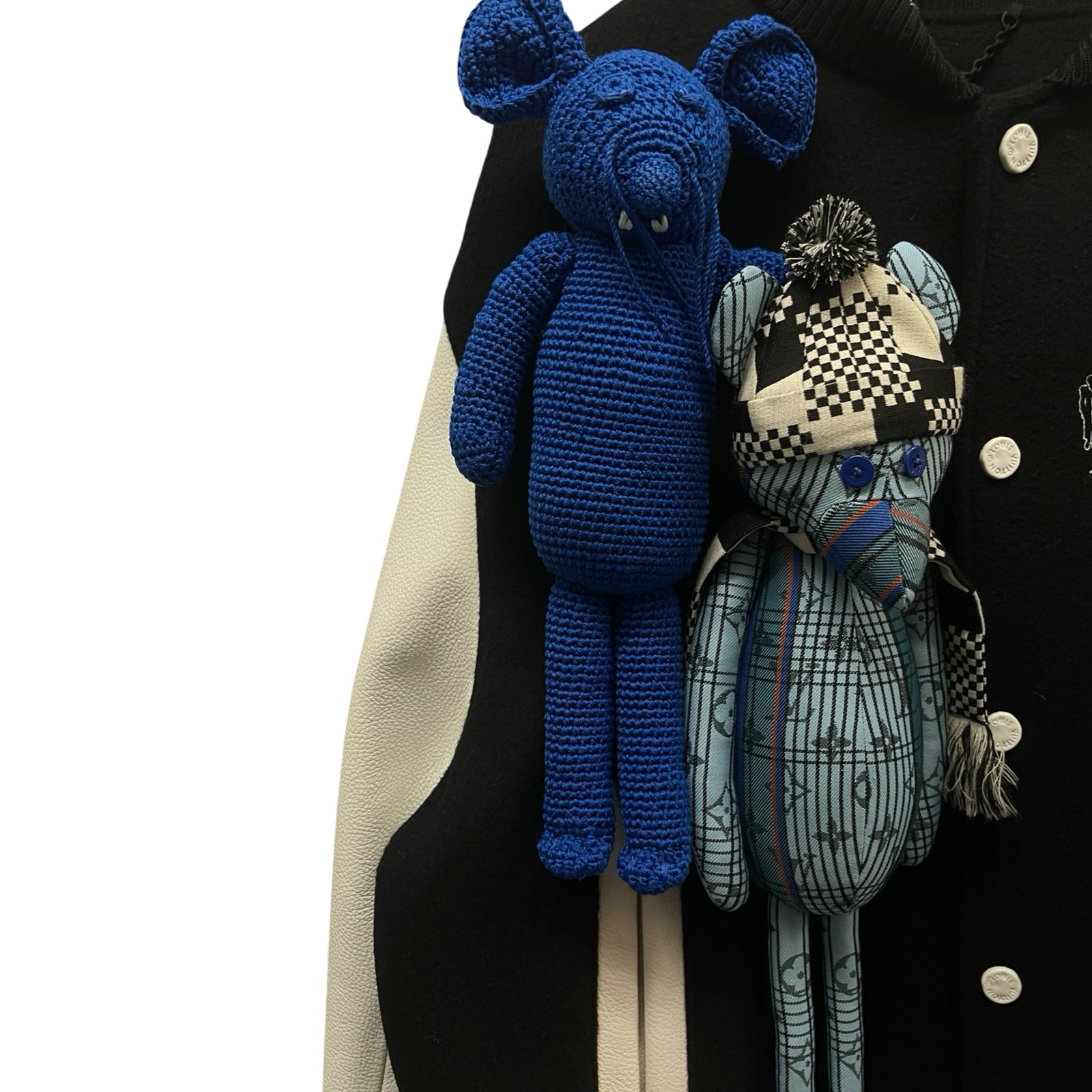 LOUIS VUITTON 2021SS Puppet Baseball Varsity Leather Jacket 1A8PML Size 50