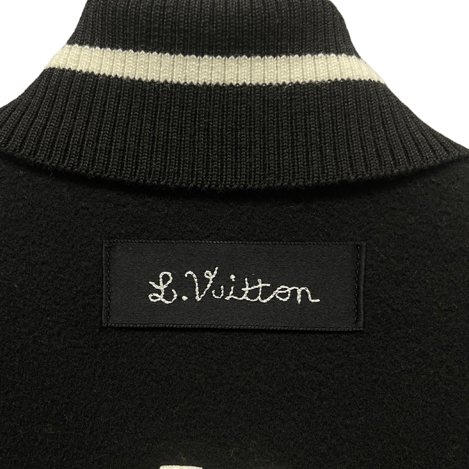 LOUIS VUITTON 2021SS Puppet Baseball Varsity Leather Jacket 1A8PML Size 50