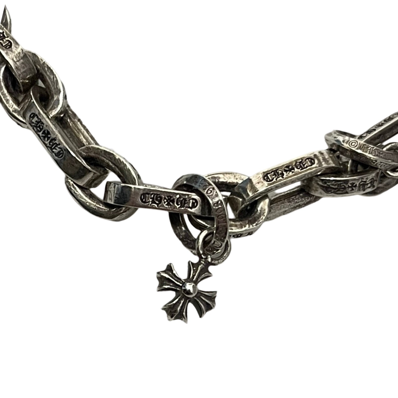 CHROME HEARTS Paper E Chain Multi Motif Necklace